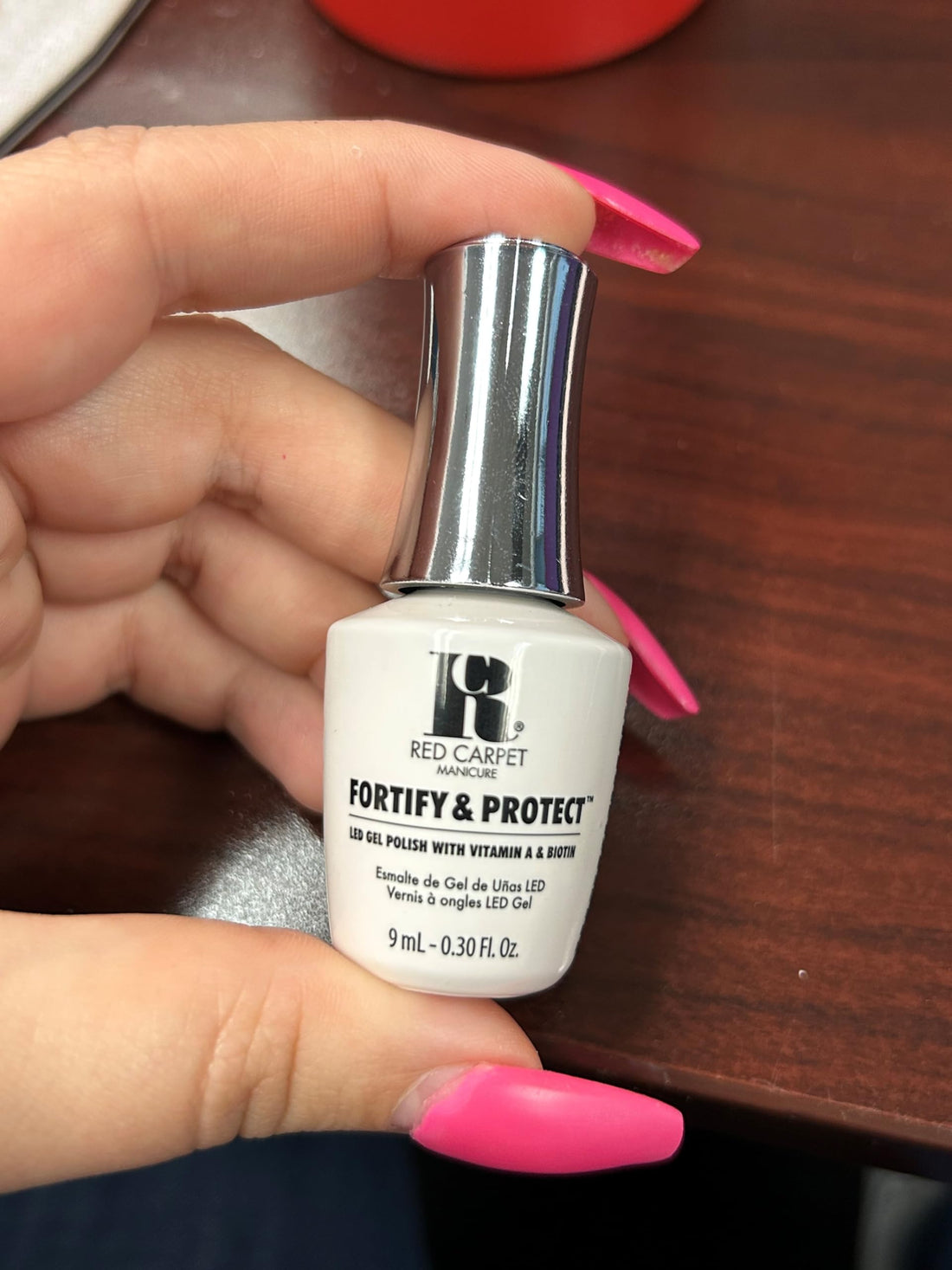 Red Carpet Manicure Fortify & Protect Publicist In Pink LED Nail Gel Color, 0.3 Fl. Oz.