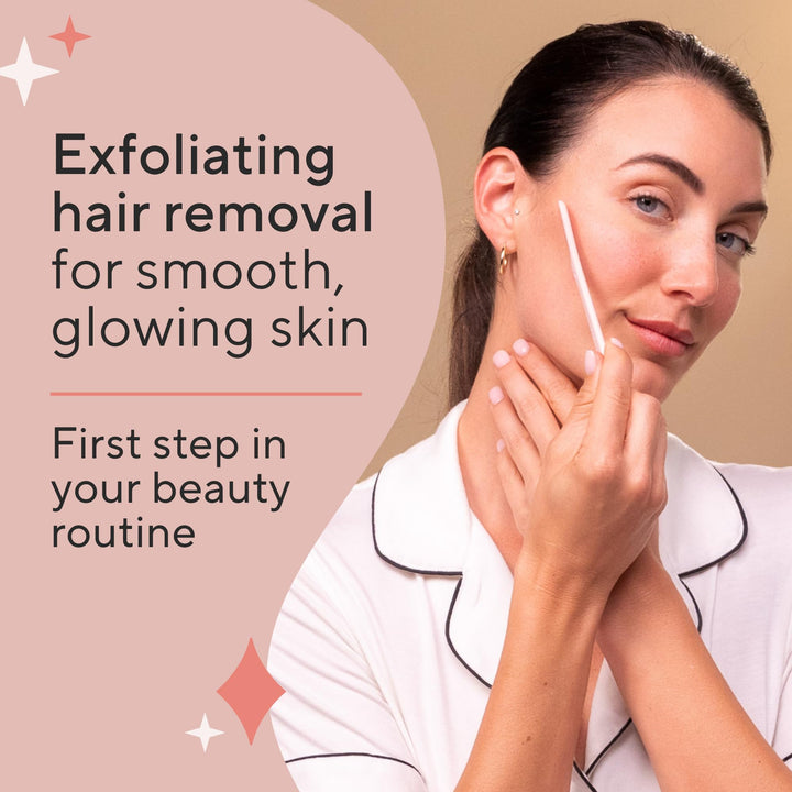 Finishing Touch Flawless Dermaplane Facial Exfoliator and Hair Remover, 4 Count