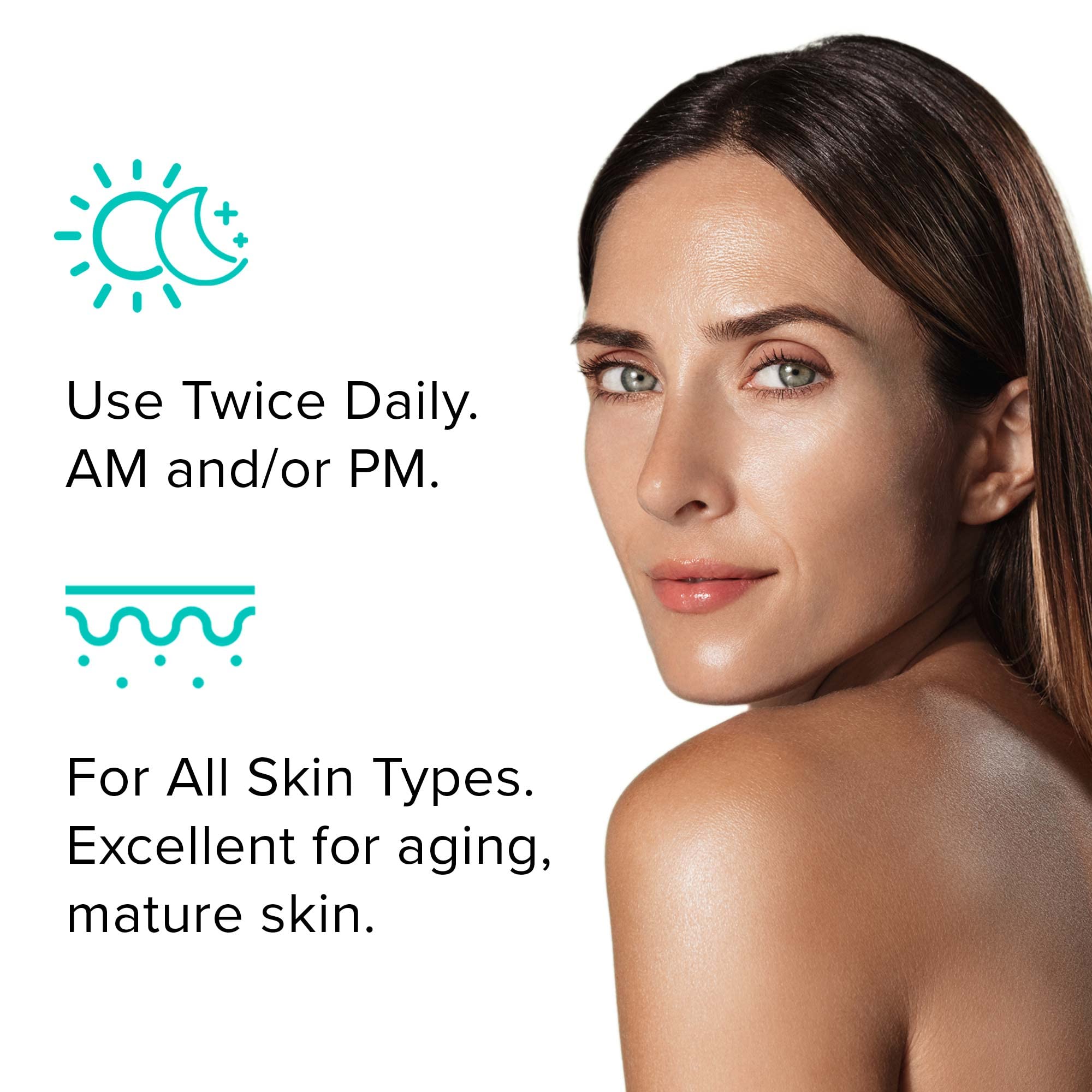 ClarityRx Get Fit Multi-Peptide Healthy Skin Serum, Natural Plant-Based Anti-Aging Treatment for Fine Lines & Wrinkles (1 fl oz)