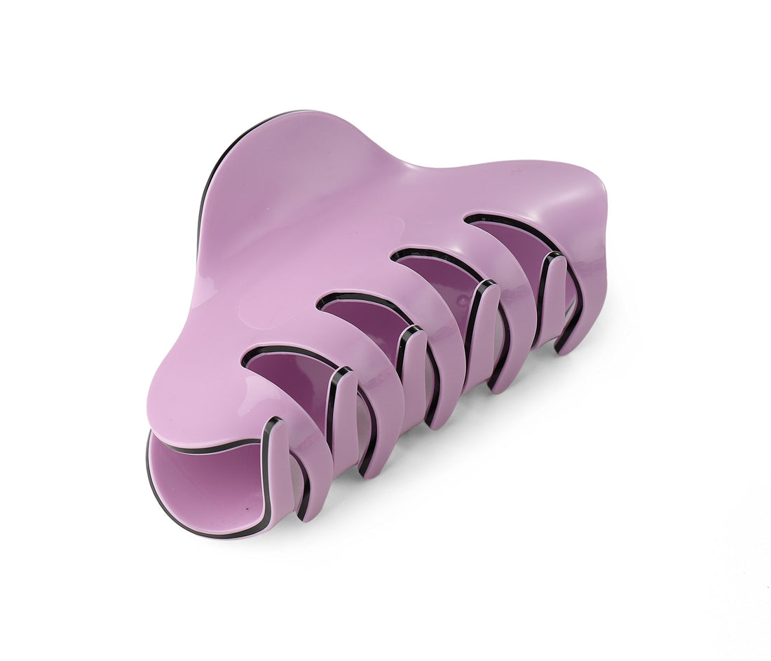 Pink+Purple: Liasun 3.3 Jelly Color Hair Claw Clip-Acrylic Strong Holding Power Hair Clips Hairgrip For Women And Girls Hair Barrettes For Medium Or Long Hair (Pink+Purple)