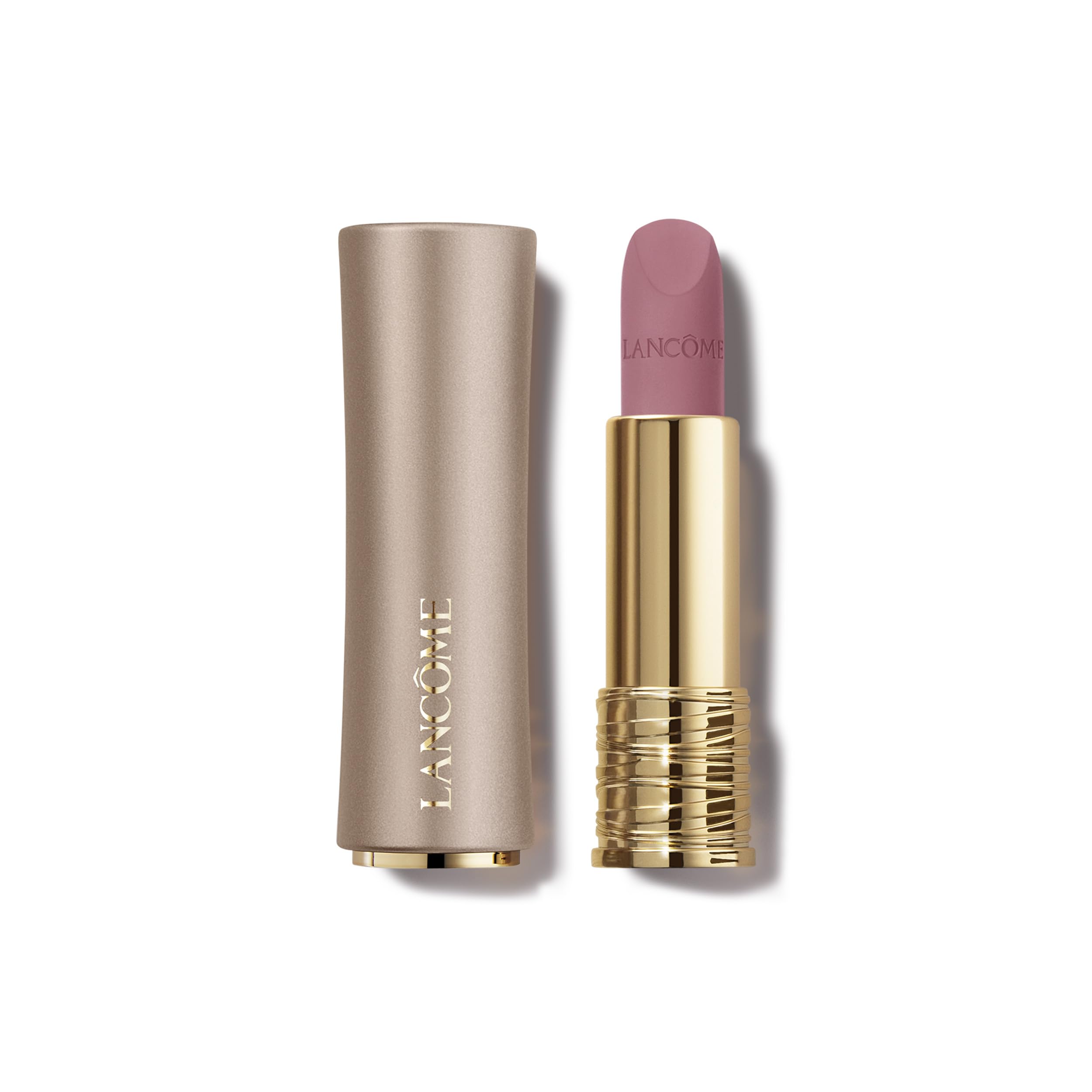 Lancôme L'Absolu Rouge Intimatte Hydrating Matte Lipstick - Buildable & Lightweight Formula with a Soft Matte Finish - Up To 12HR Comfort- 320 Hush Hush: cool mauvey nude