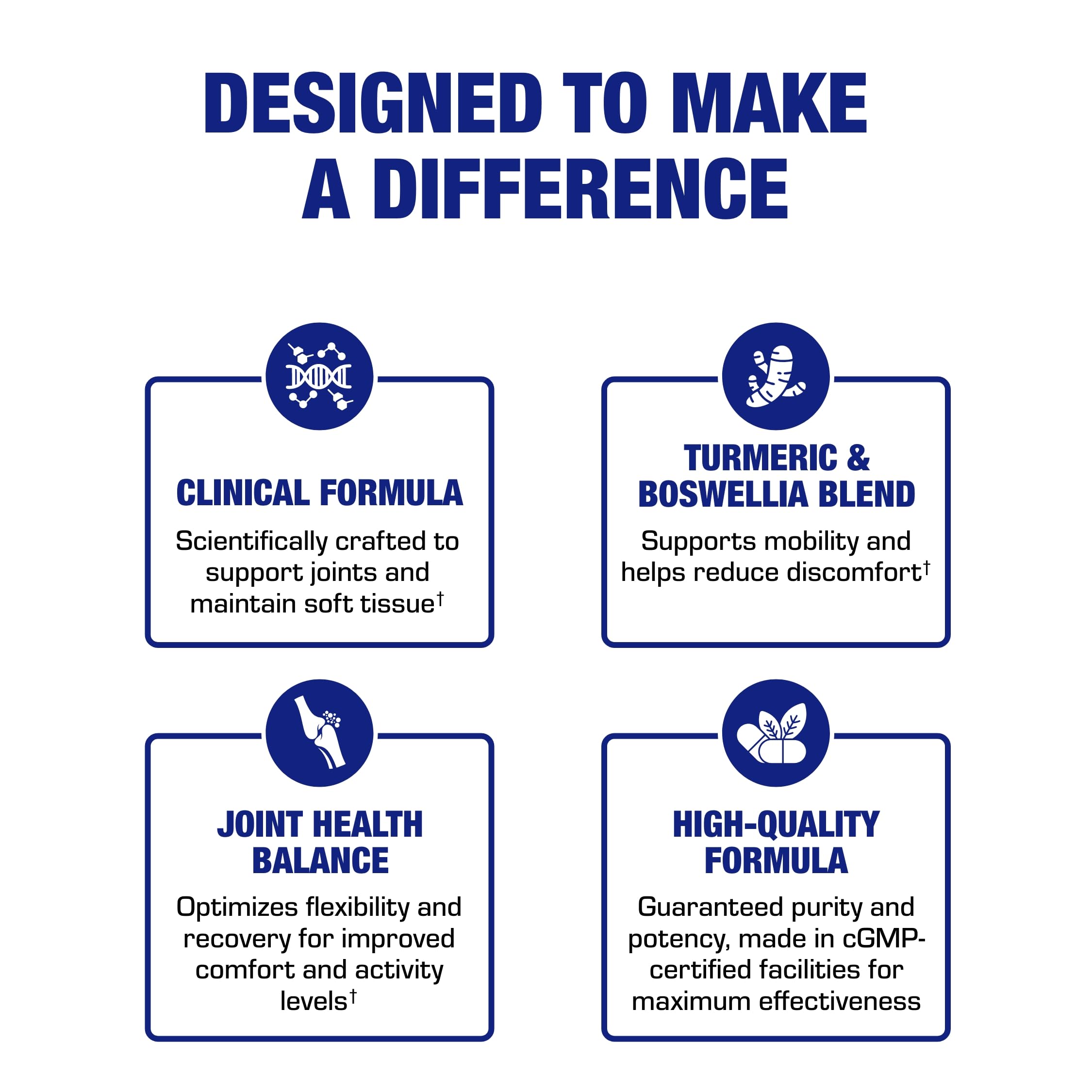 Pro Enz Joint Support Supplement - Clinical Formula Turmeric Boswellia Supplement for Joint & Cartilage Mobility and Comfort Support plus Eicosanoid Management with Proteolytic Enzymes (60 tablets)