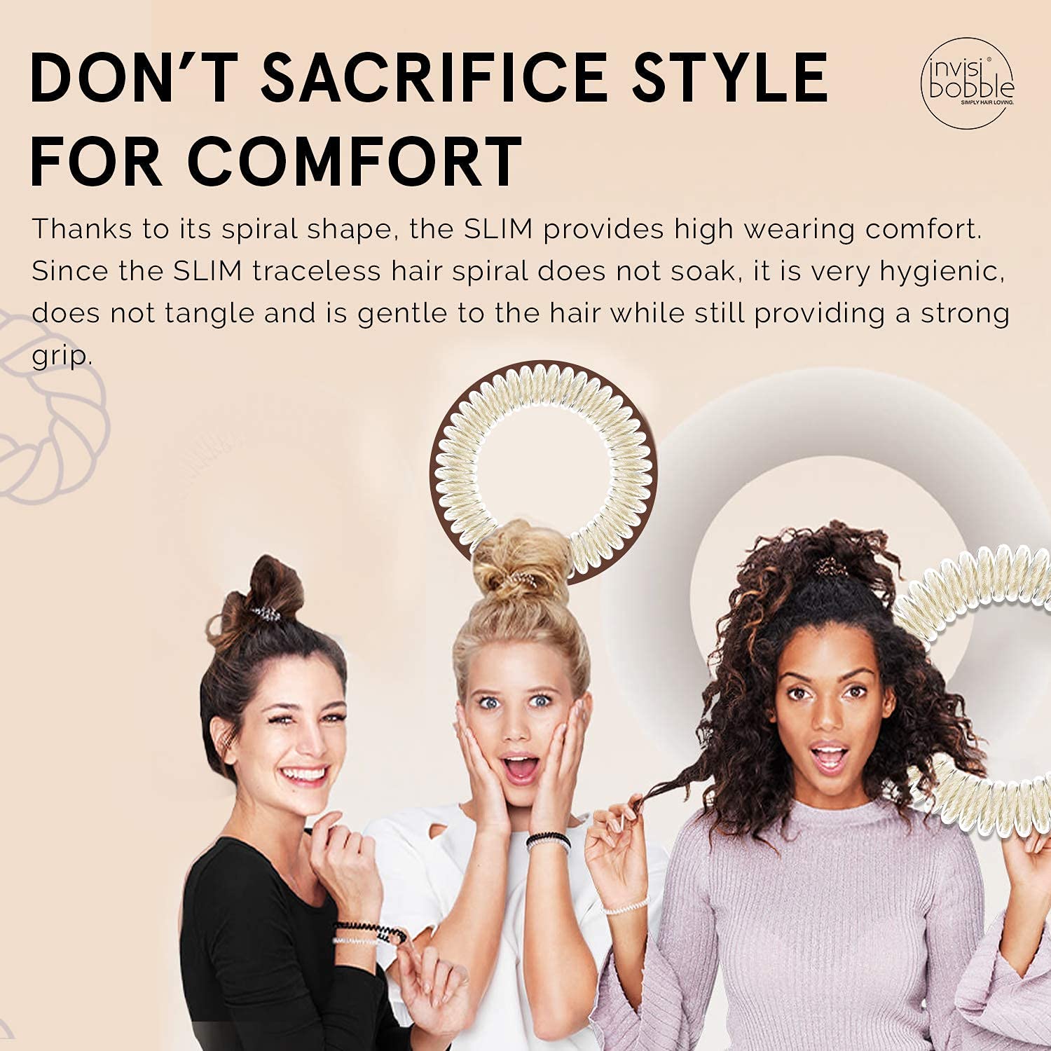 Invisibobble Slim Hair Ties Stay Gold