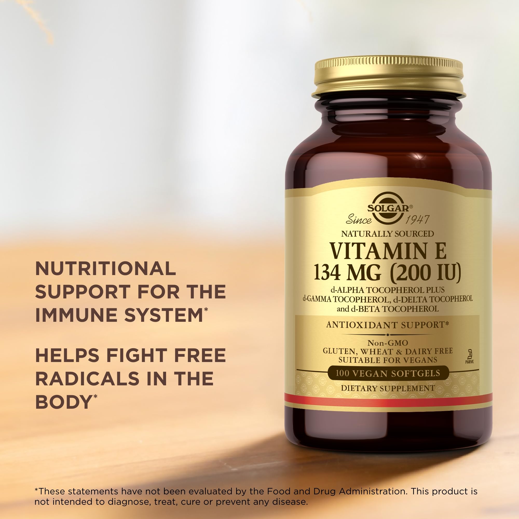 Solgar, E 200 Iu, 100 Softgels