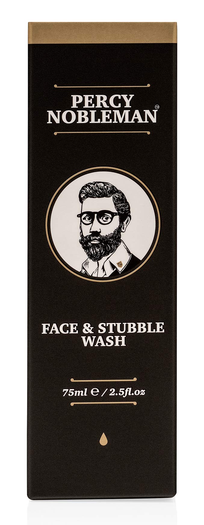 Face and Stubble Wash by Percy Nobleman 75 ml / 2.5fl.oz. An Invigorating and hydrating Face Wash For Men. Cleanse and Soften Your Face and Skin with Our Awakening 98% Naturally Derived Face Wash