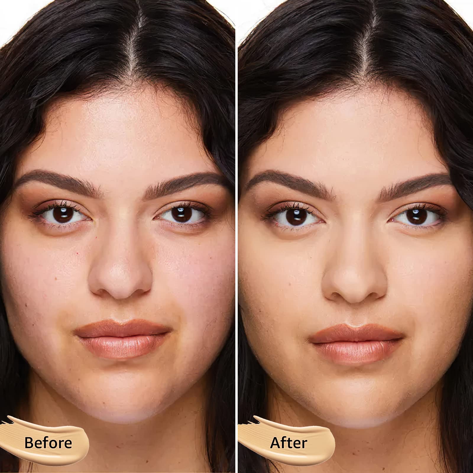 Air Cushion CC Cream Mushroom Head - Waterproof & Moisturizing BB Cream Foundation Create Natural & Long-Lasting Face Makeup for All Skin Types (Buff Beige)