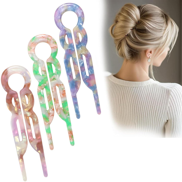 Prestige French Hair Pins,New Hair Accessories, Elegant Hair Clips for Women, Suitable for All Hair Types (3PCS-I)