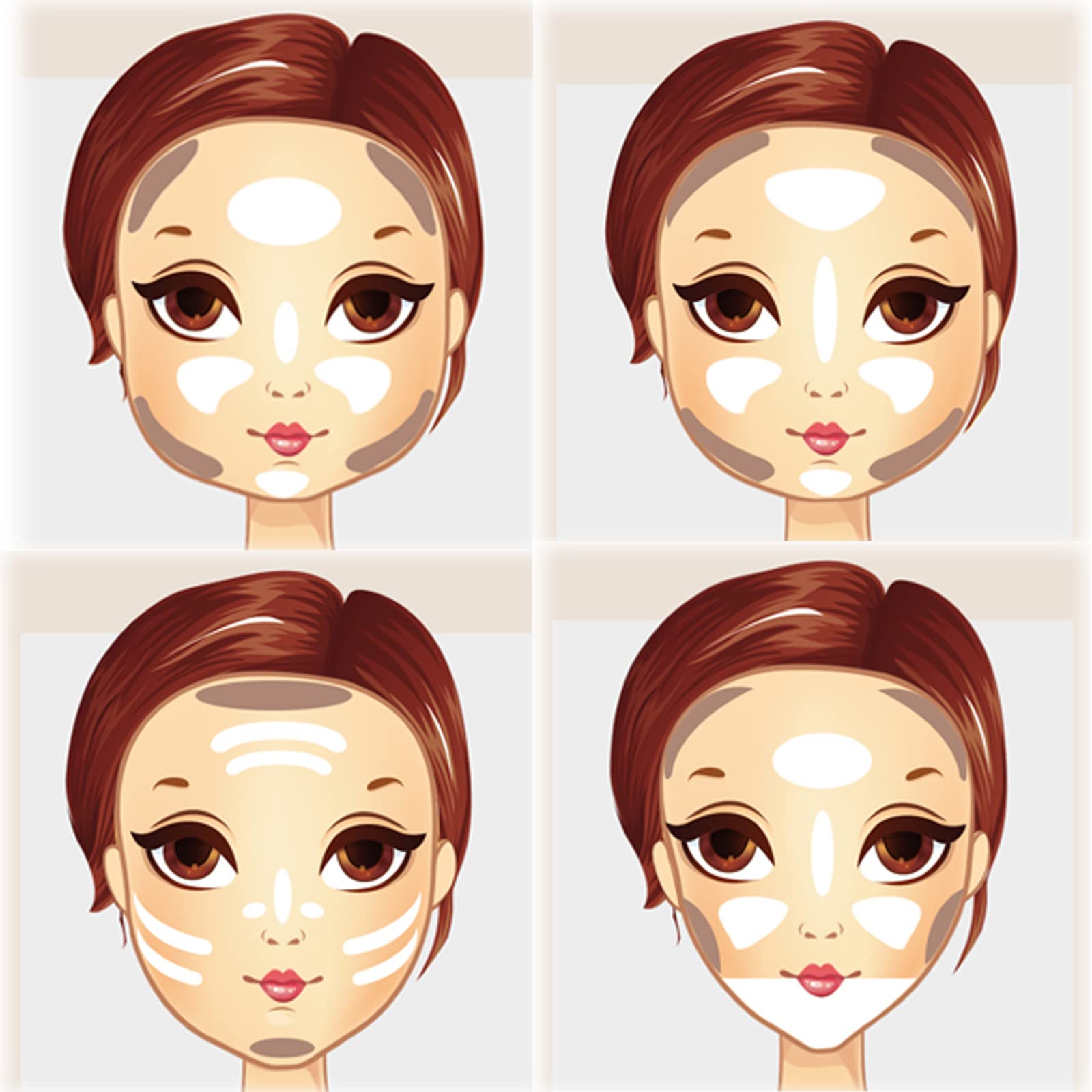 MEICOLY Cream Contour Stick Trio, Bronzer & Highlighter, 2-in-1 Double Head Facial Repair Concealer, 3D Body Makeup Shading Trimmer, Smooth Gliding Face Illuminator, 6 Colors