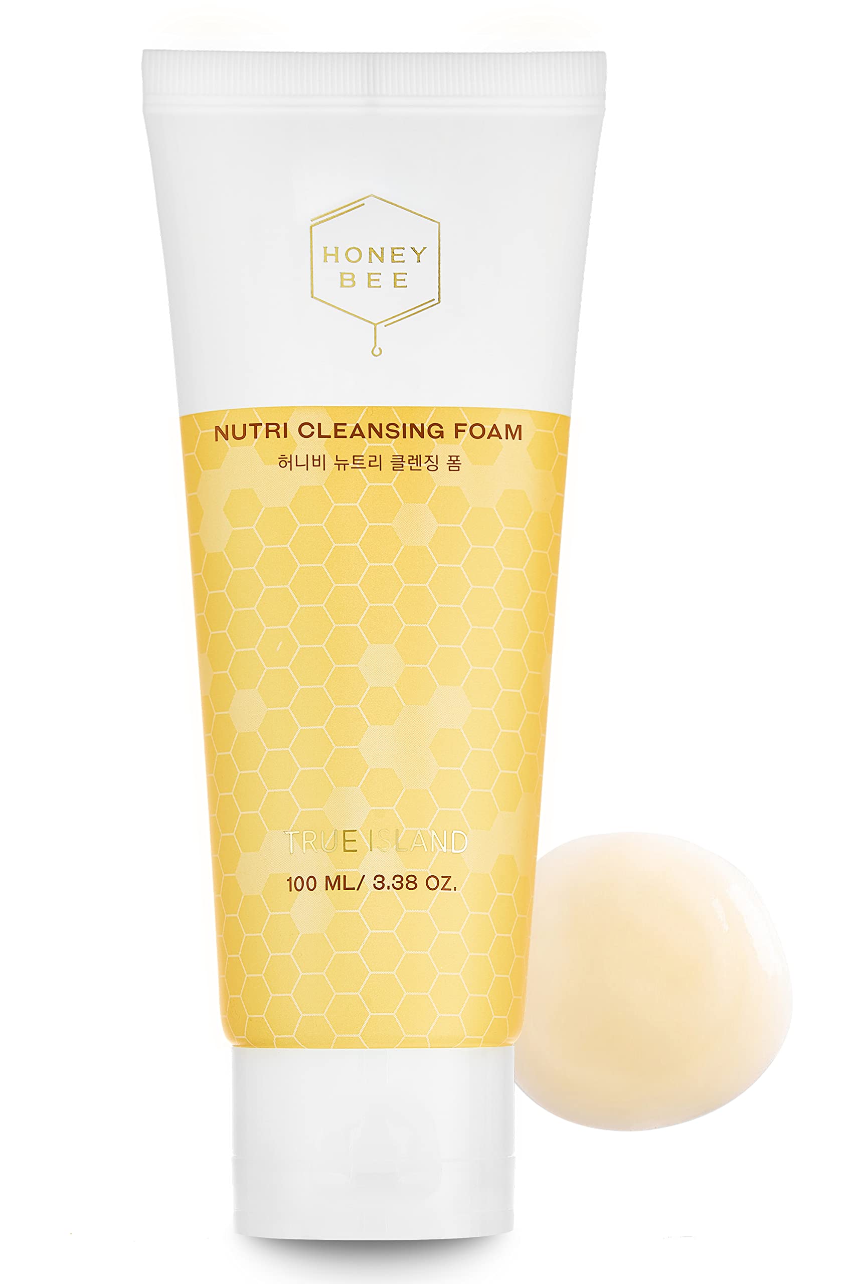 [TRUE ISLAND] HONEY BEE NUTRI CLEANSING FOAM - 100ml / 3.38 oz. l Korean Beauty Facial Cleanser