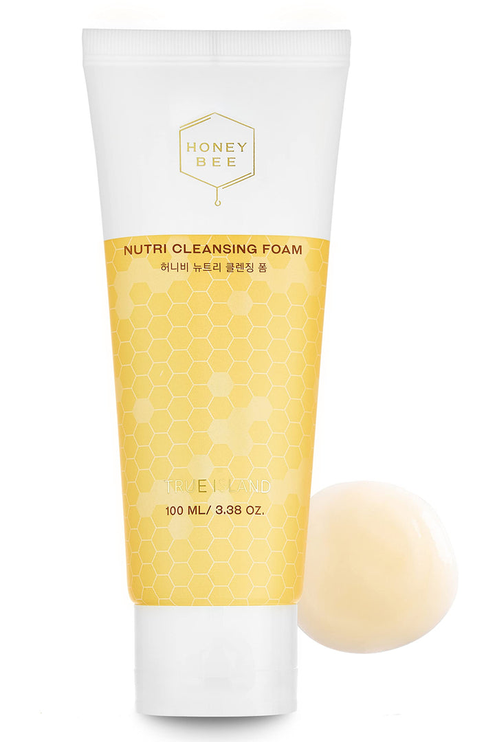 [TRUE ISLAND] HONEY BEE NUTRI CLEANSING FOAM - 100ml / 3.38 oz. l Korean Beauty Facial Cleanser