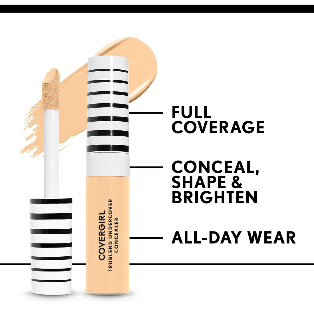 COVERGIRL TruBlend Undercover Concealer, Golden Natural, Pack of 1
