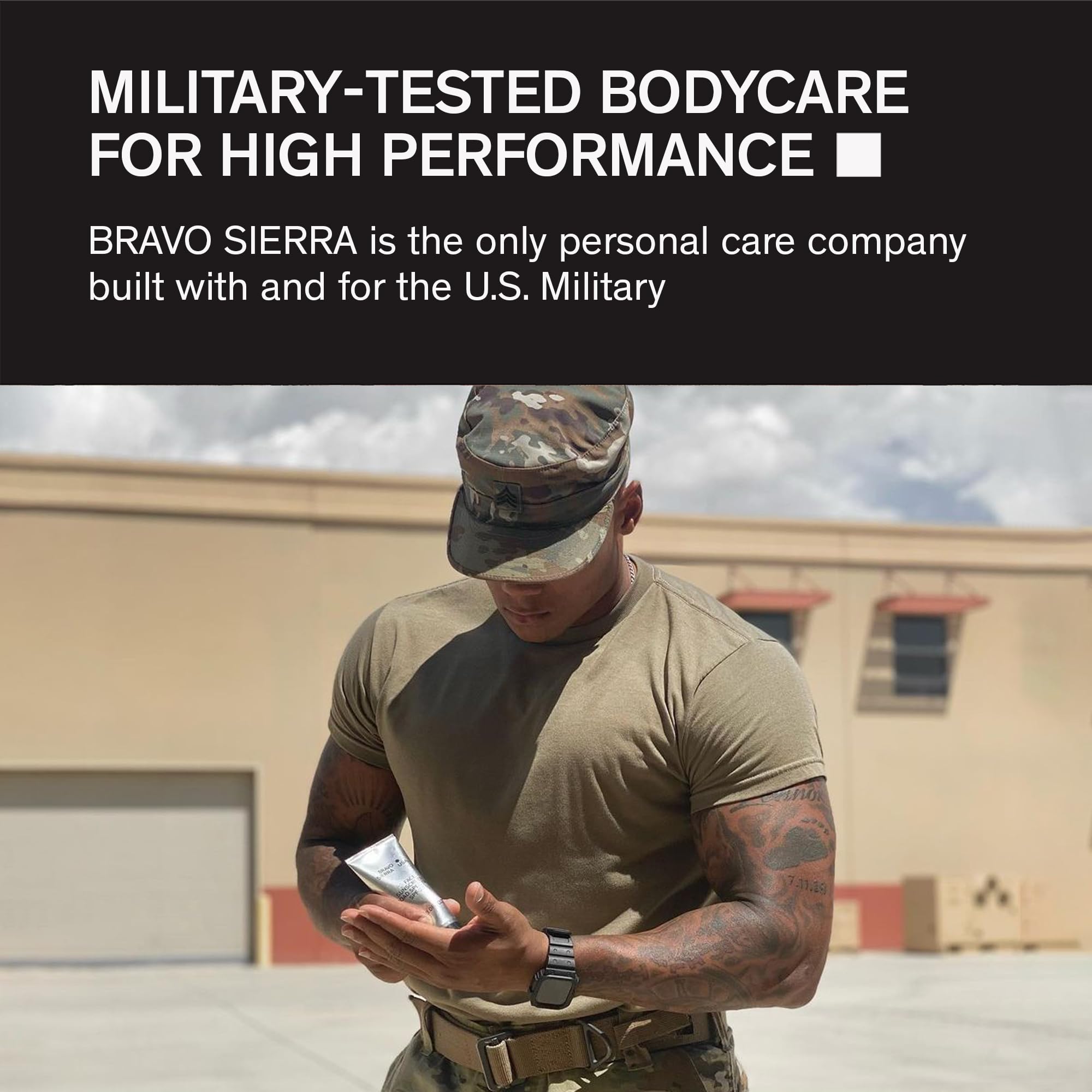 Aluminum-Free Deodorant for Men by Bravo Sierra, 1-Pack -Contains Natural Ingredients –Long Lasting All-Day Odor and Sweat Protection - Citrus and Cedarwood, 3.2 oz -Paraben-Free, Vegan & Cruelty-Free