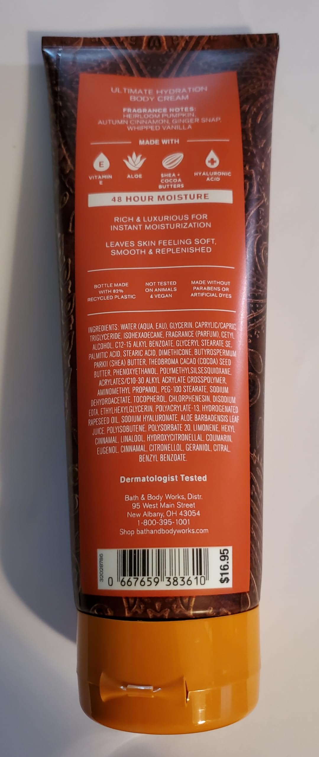 Bath & Body Works Sweet Cinnamon Pumpkin Ultimate Hydration Body Cream 8 Ounces Pack of 2
