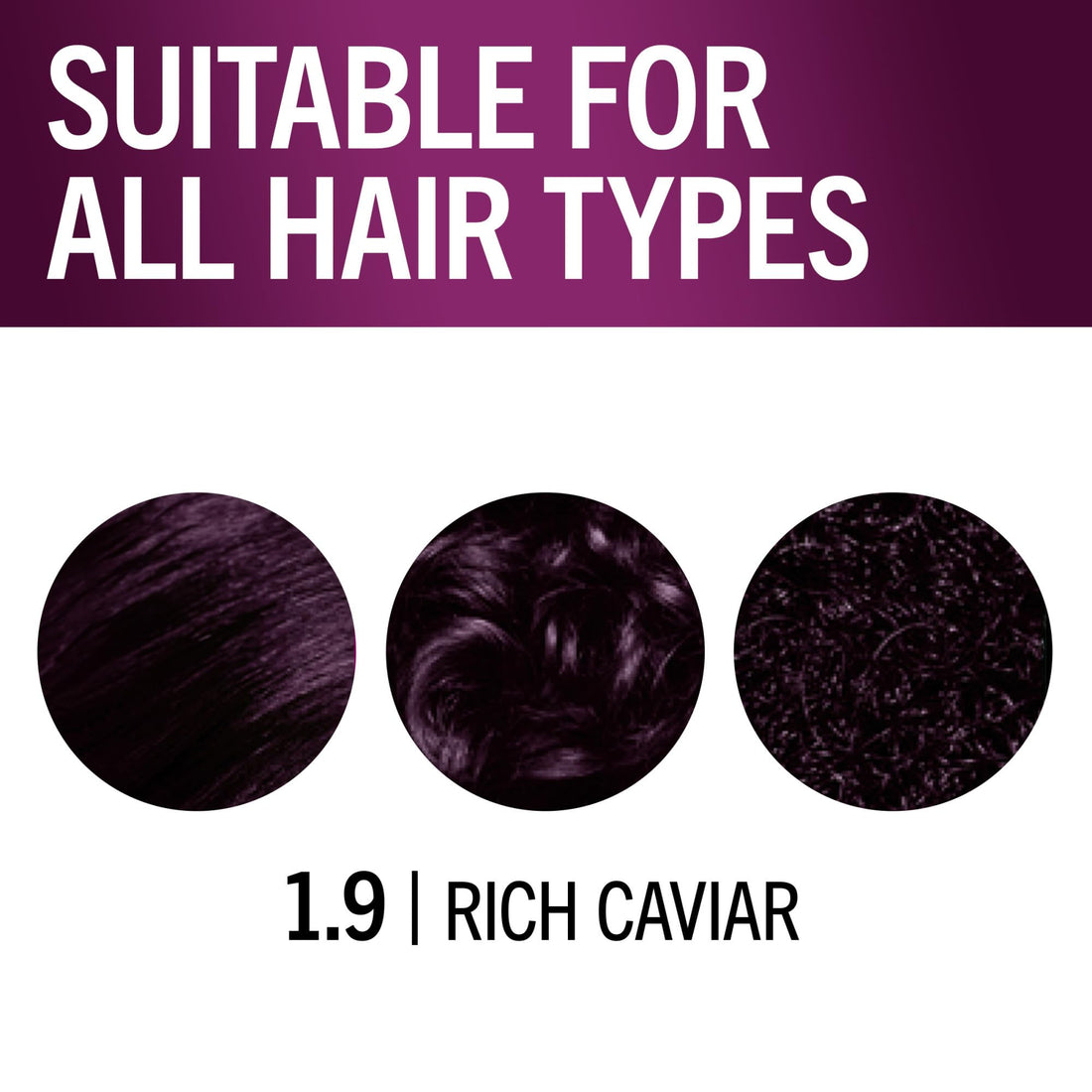 Schwarzkopf Keratin Color Permanent Hair Color, 1.9 Rich Caviar, 1 Application - Professionally Inspired Permanent Hair Dye, for up to 80% Less Breakage vs Untreated Hair and up to 100% Gray Coverage