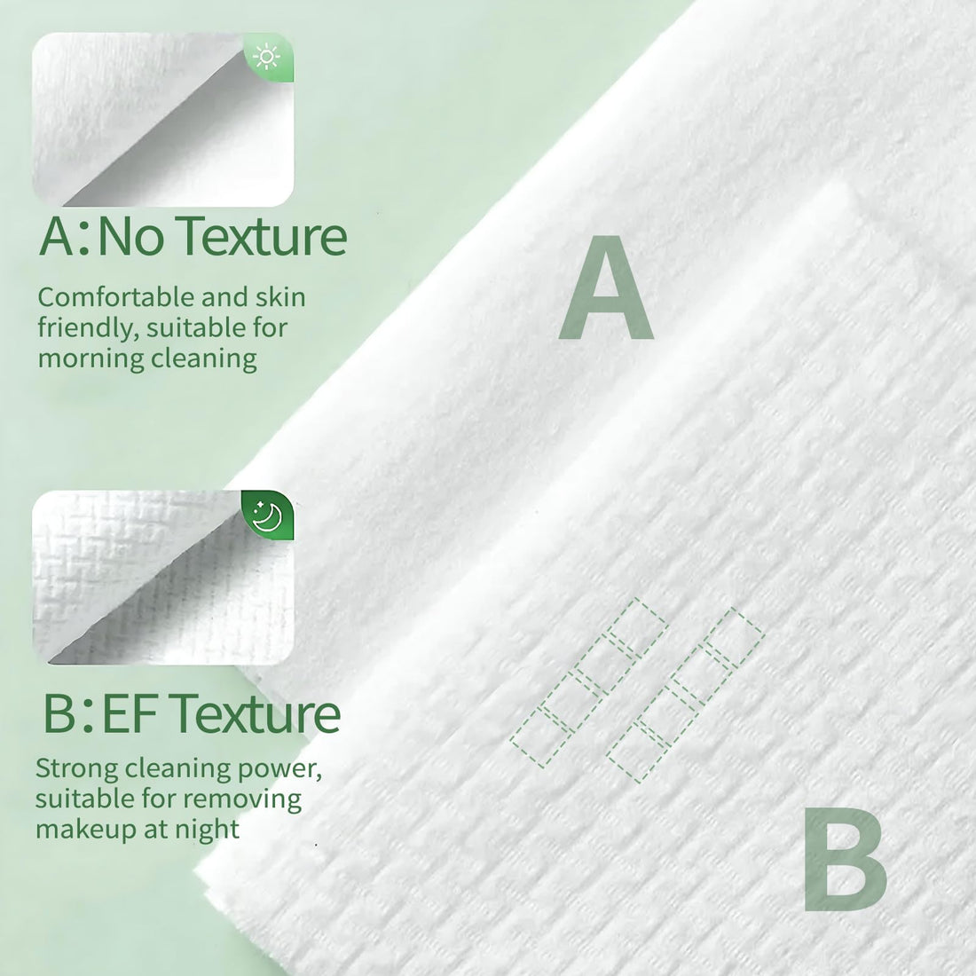 Disposable Face Towel 10×12, Biodegradable Large Dry Face Wipes Facial Towels, for Washing Super Soft & Thick Face Cloths Towelettes for Makeup Removing, Cleansing, Nursing, Travel, 50 Count