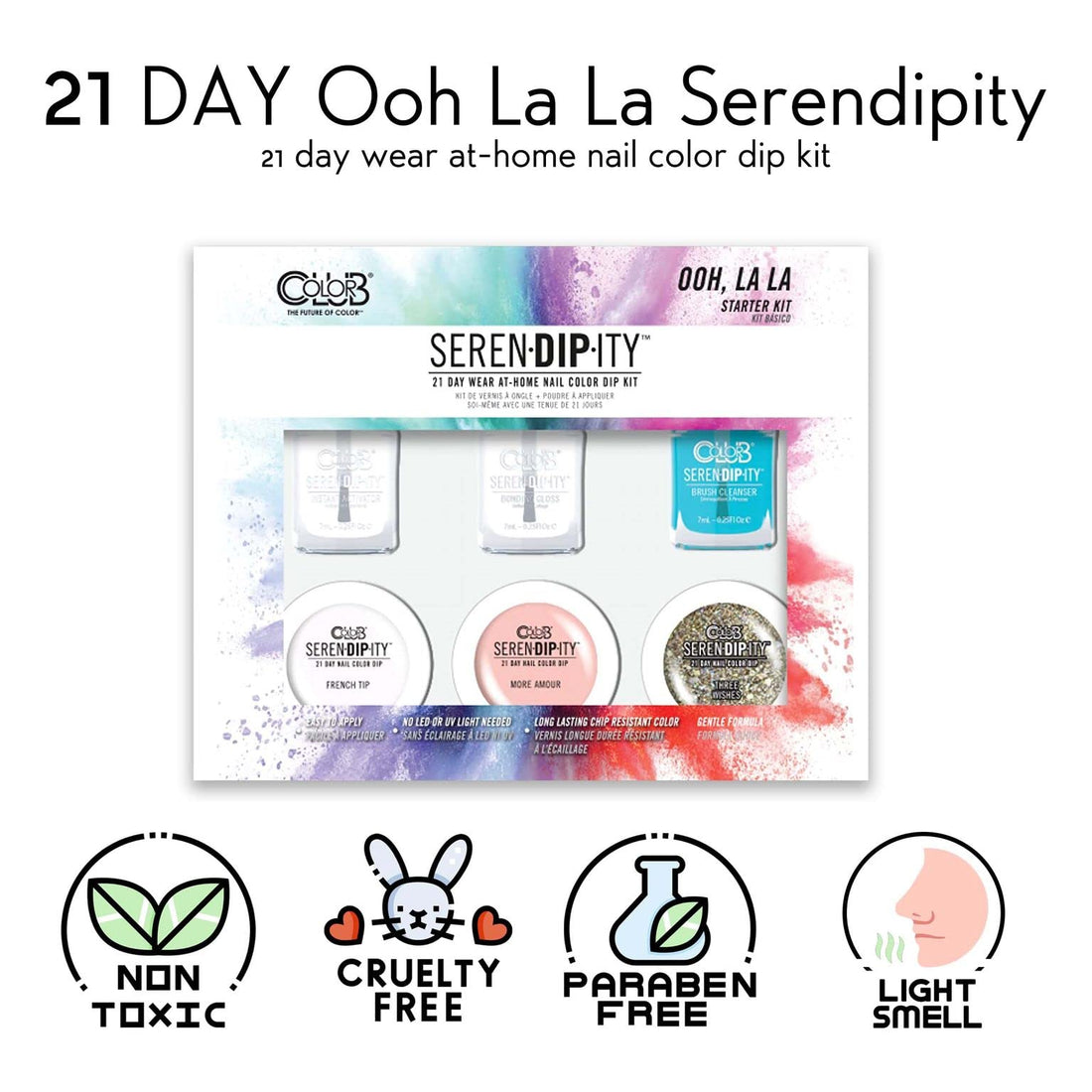 Color Club 21 Day Ooh La La Serendipity Starter Kit for Nail Dip Powder