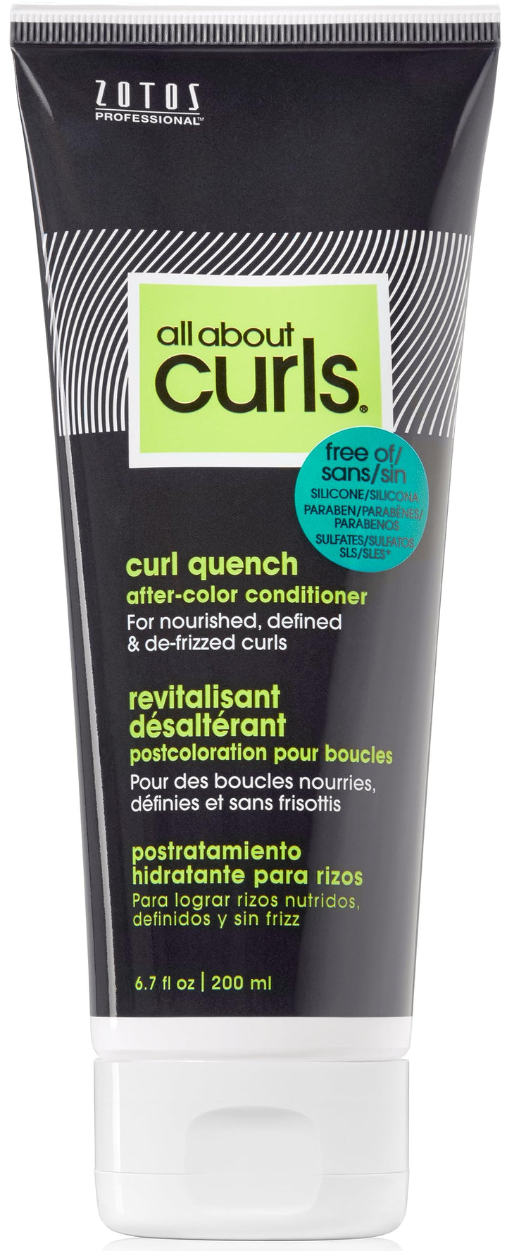 All About Curls Curl Quench After-Color Conditioner | Protect Color | Moisturize & Nourish | All Curly Hair Types | Vegan & Cruelty Free | Sulfate Free | 6.7 Fl Oz