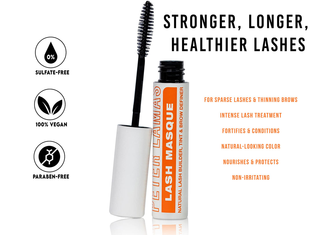 Peter Lamas Lash Masque Natural Lash Builder, Tint & Conditioner, 0.15 fl oz