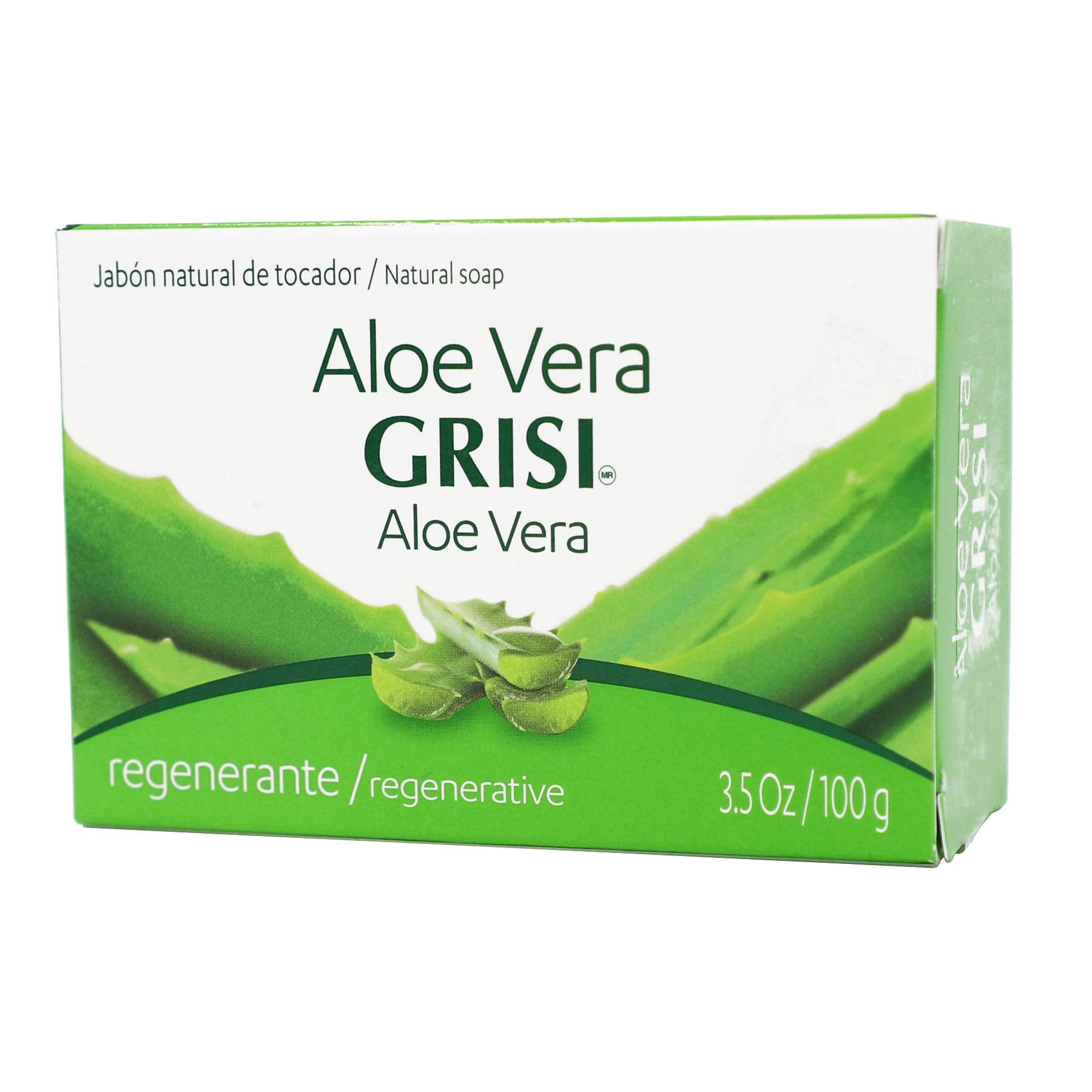 6pk - Aloe Vera Soap - Jabon de S ¡vila - Grisi (3.5 Oz. X 6 Units)