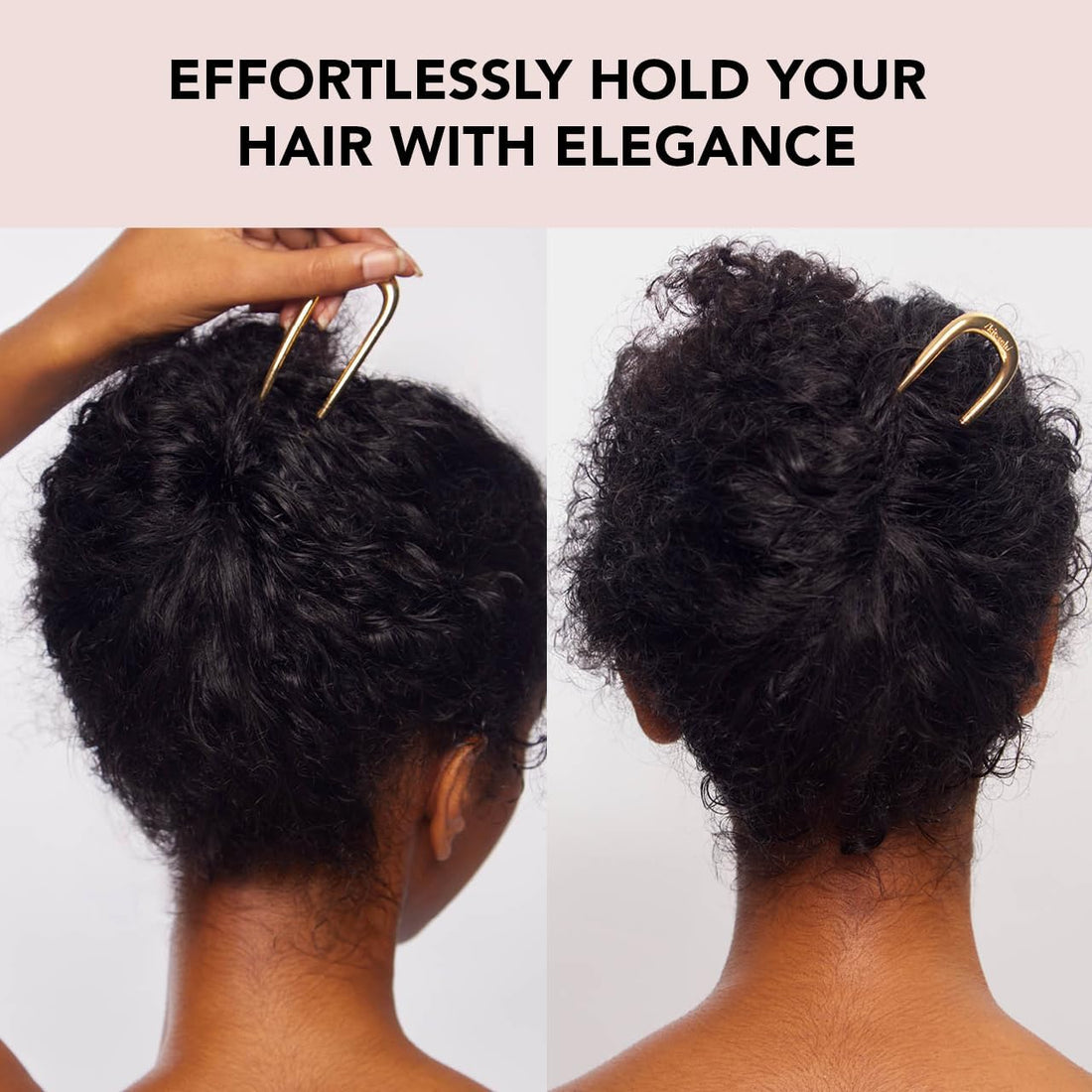 Kitsch Metal French Hair Pin for Women - Elegant Hair Accessories for Women, Ideal for Buns & French Twist, Designed for a Secure, Comfortable Fit - 2 Pcs Gold