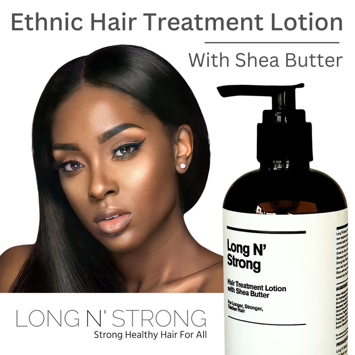 Want Longer Hair Want Stronger Hair Grow Hair Fast! Buy Long 'N Strong Treatment Lotion - Longer Thicker Hair! - Split End Repair - Split end treatment! For All Ethnic Hair Types!!