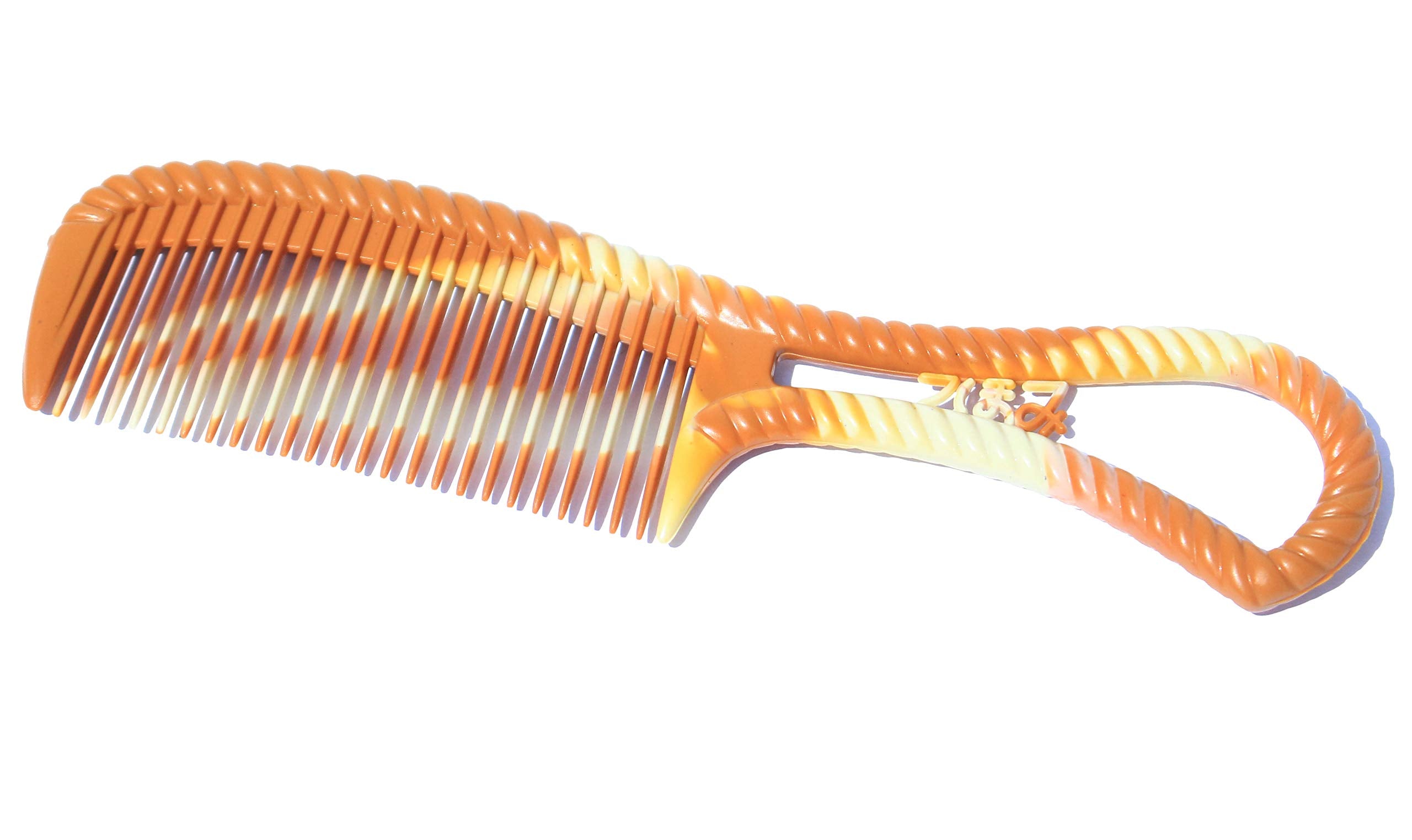 Mini Wide Side Hair Care Tooth Comb with Handle Portable for Travel