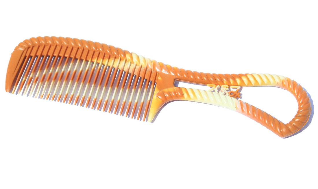 Mini Wide Side Hair Care Tooth Comb with Handle Portable for Travel