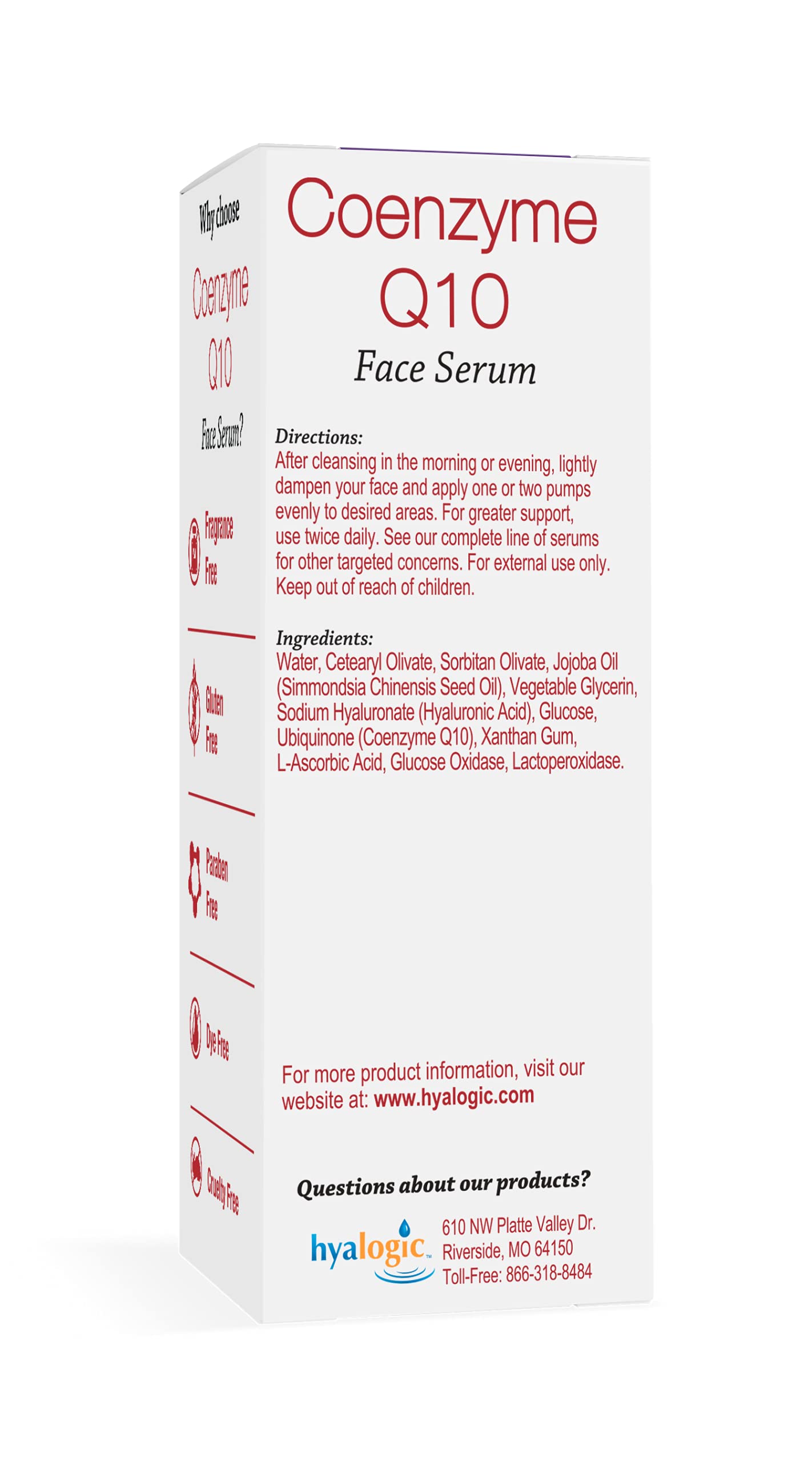 Hyalogic New Episilk Co-Enzyme Q10 Serum, 0.44 Ounce