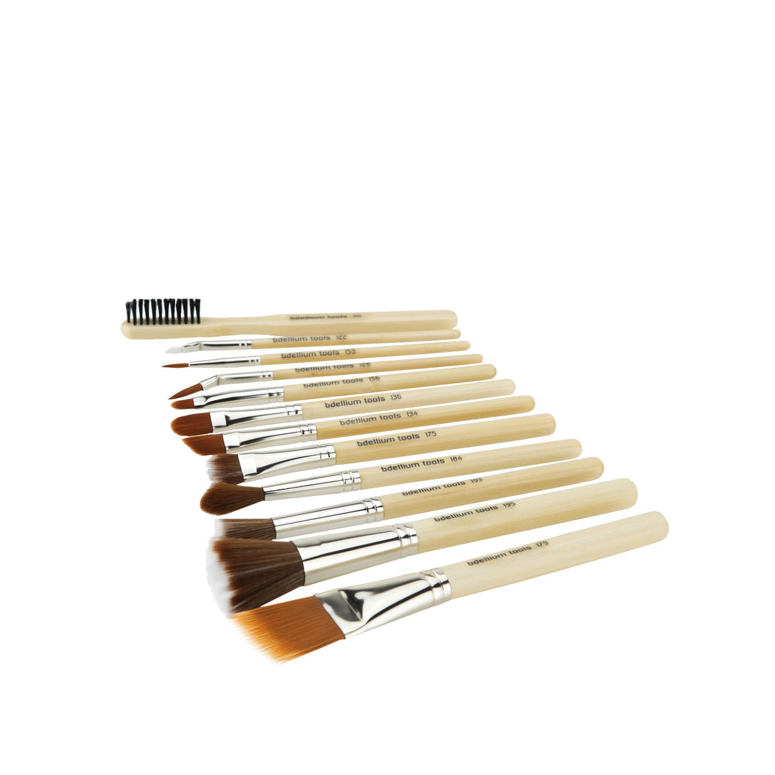 Bdellium Tools Professional Makeup Brush Special Effects SFX Series - 12 pc. Brush Set with Double Pouch (1st Collection)