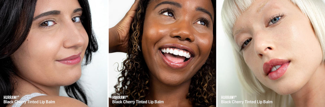 Hurraw! Black Cherry Tinted Lip Balm, 5 Pack: (Sheer Red Tint) Organic, Certified Vegan, Cruelty and Gluten Free. Non-GMO, 100% Natural Ingredients. Bee, Shea, Soy and Palm Free. Made in USA