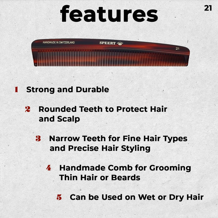 Hand-made tortoise comb #21