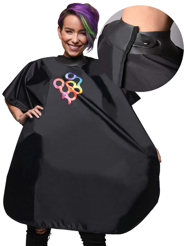 FRAMAR Framar Screen Salon Shampoo Cape with Water Resistant Surface for Hair Dye, Cosmetology Supplies and Hair Coloring