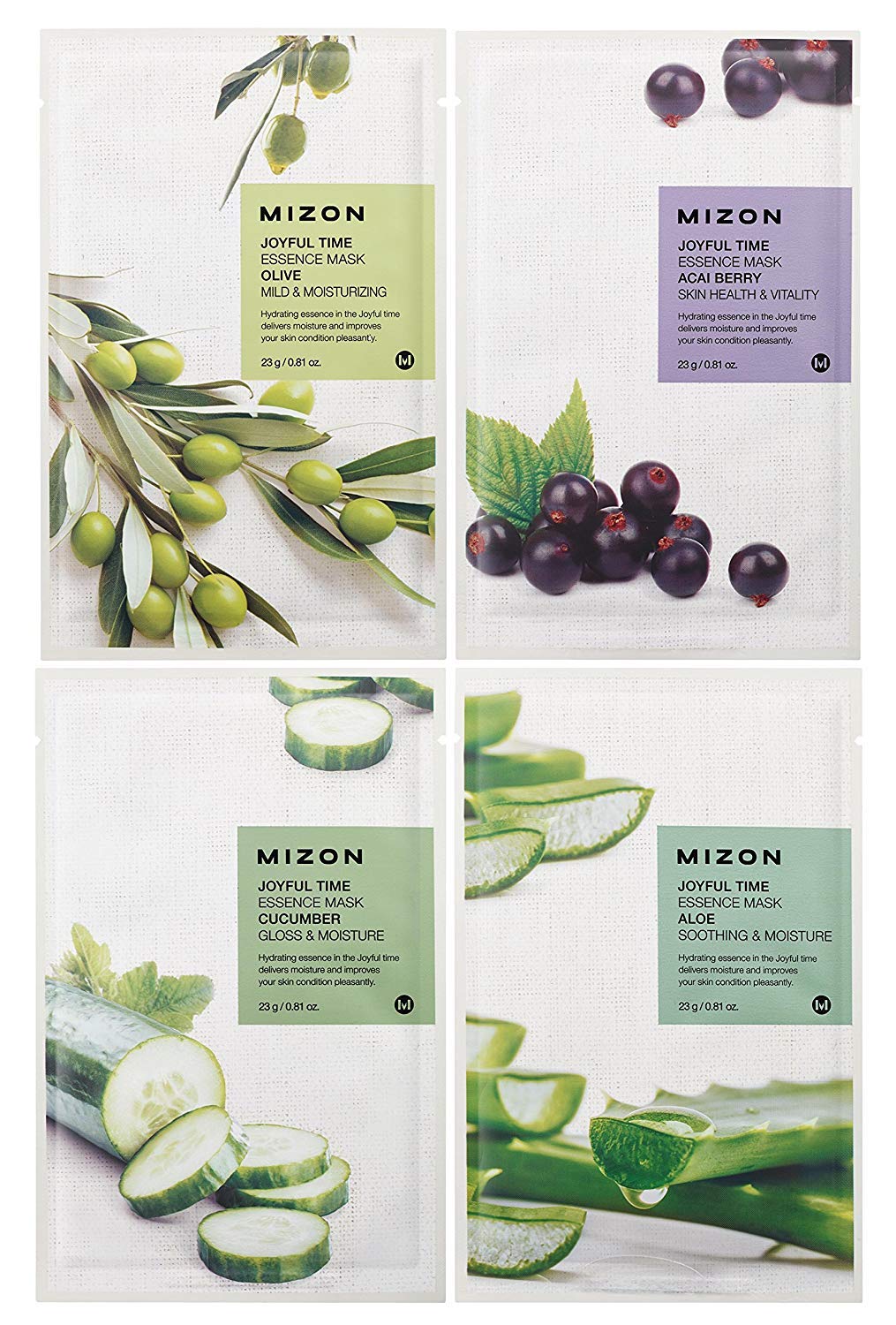 Mizon Essence Full Face Facial Mask Sheet (16 Combo Pack)