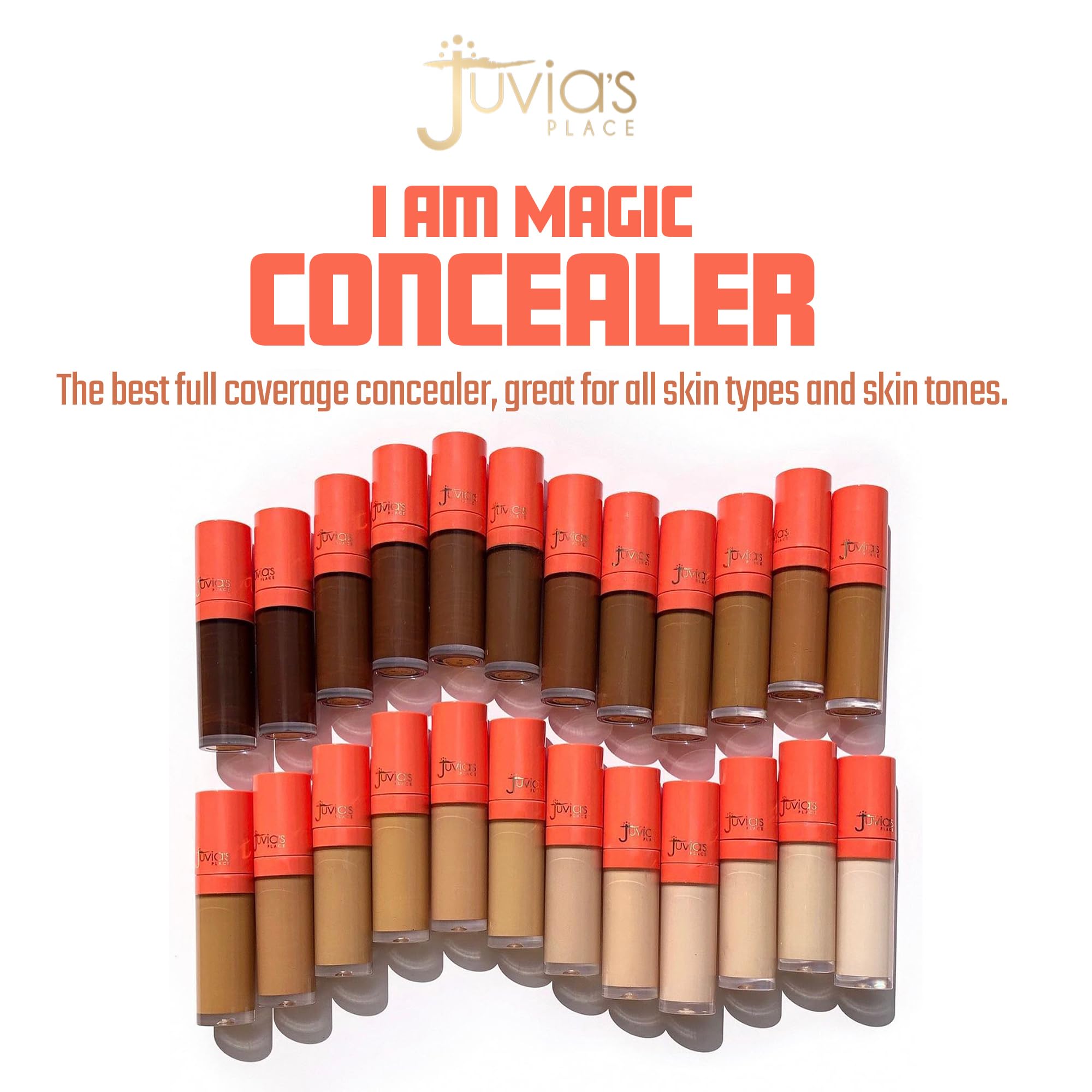 Juvia's Place I Am Magic Liquid Concealer - J15 Tan w/Neutral Undertone/0.34 fl oz, Full Coverage, Hydrating, Waterproof, Long Wear