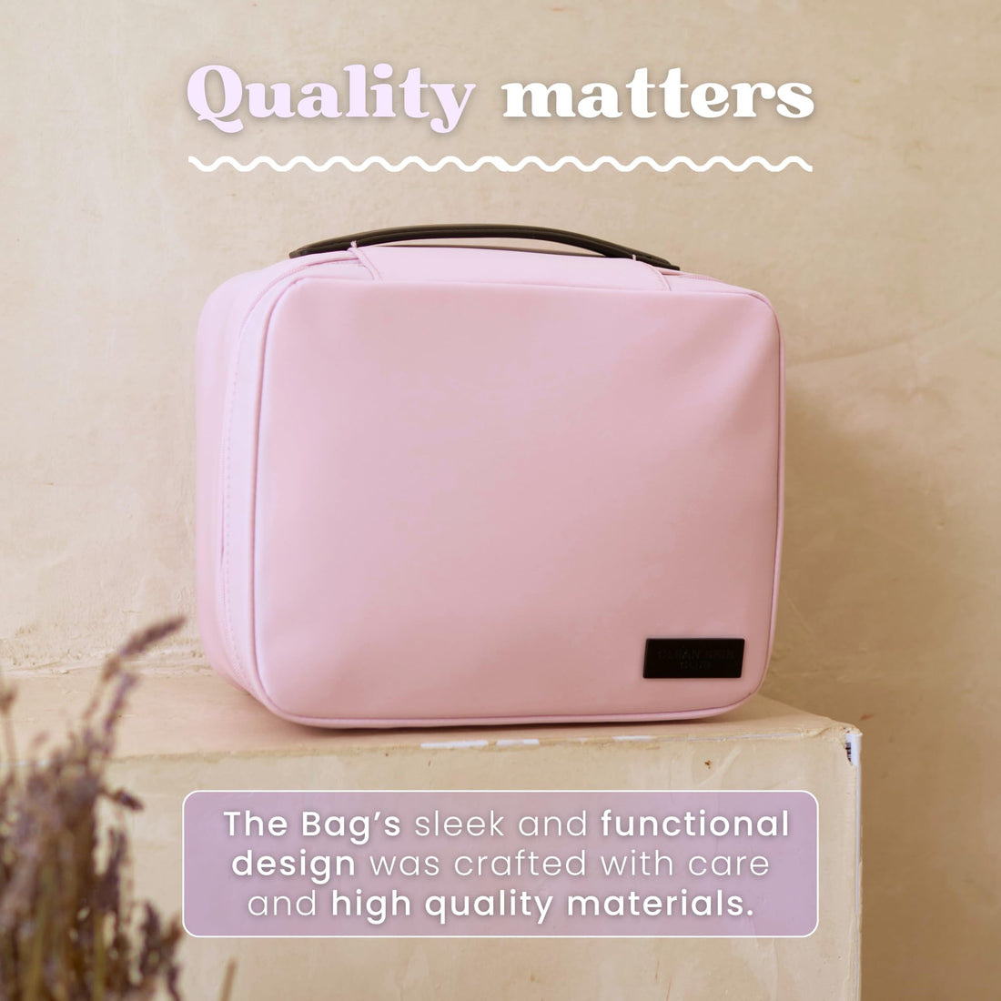 CLEAN SKIN CLUB Clean Towels XL Dedicated Travel Cosmetic Makeup Bag, Portable Large Capacity Beauty Toiletry Water Resistant Organizer Case with Dividers, Zipped Compartments