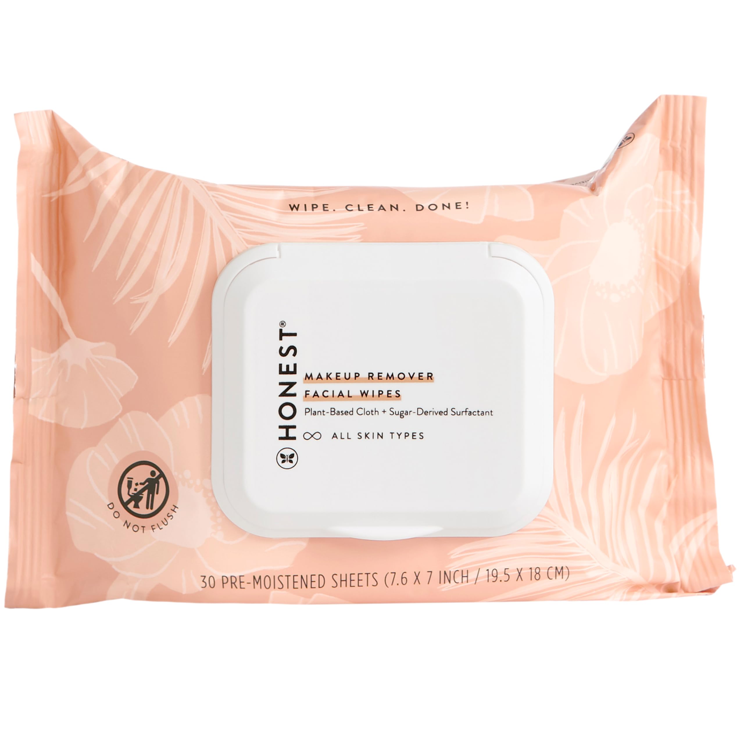 Honest Beauty Makeup Remover Wipes, 30 Count