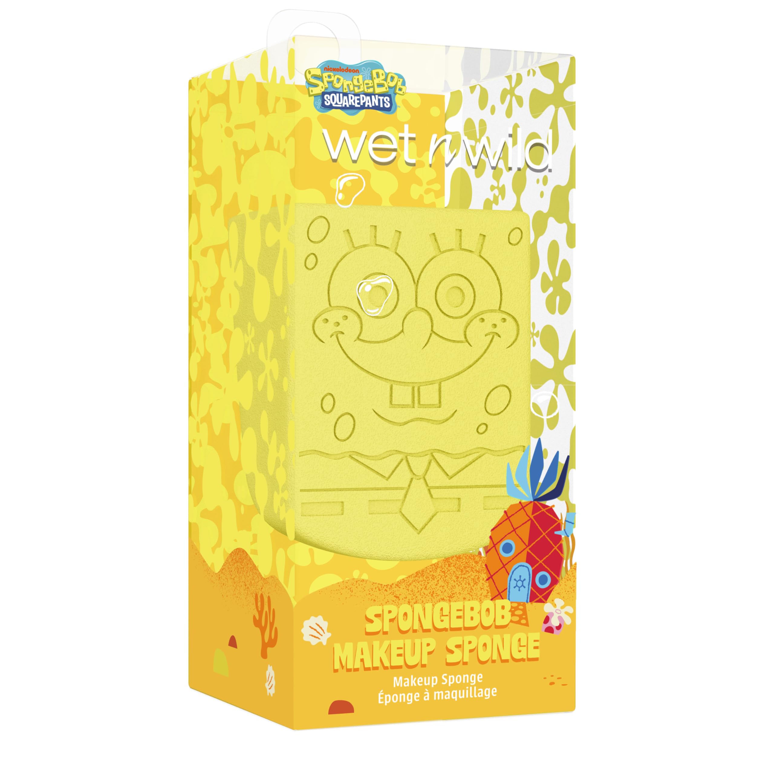 wet n wild Makeup Sponge – 3D Beauty Blender for Foundation, Contouring & Baking – SpongeBob SquarePants Edition