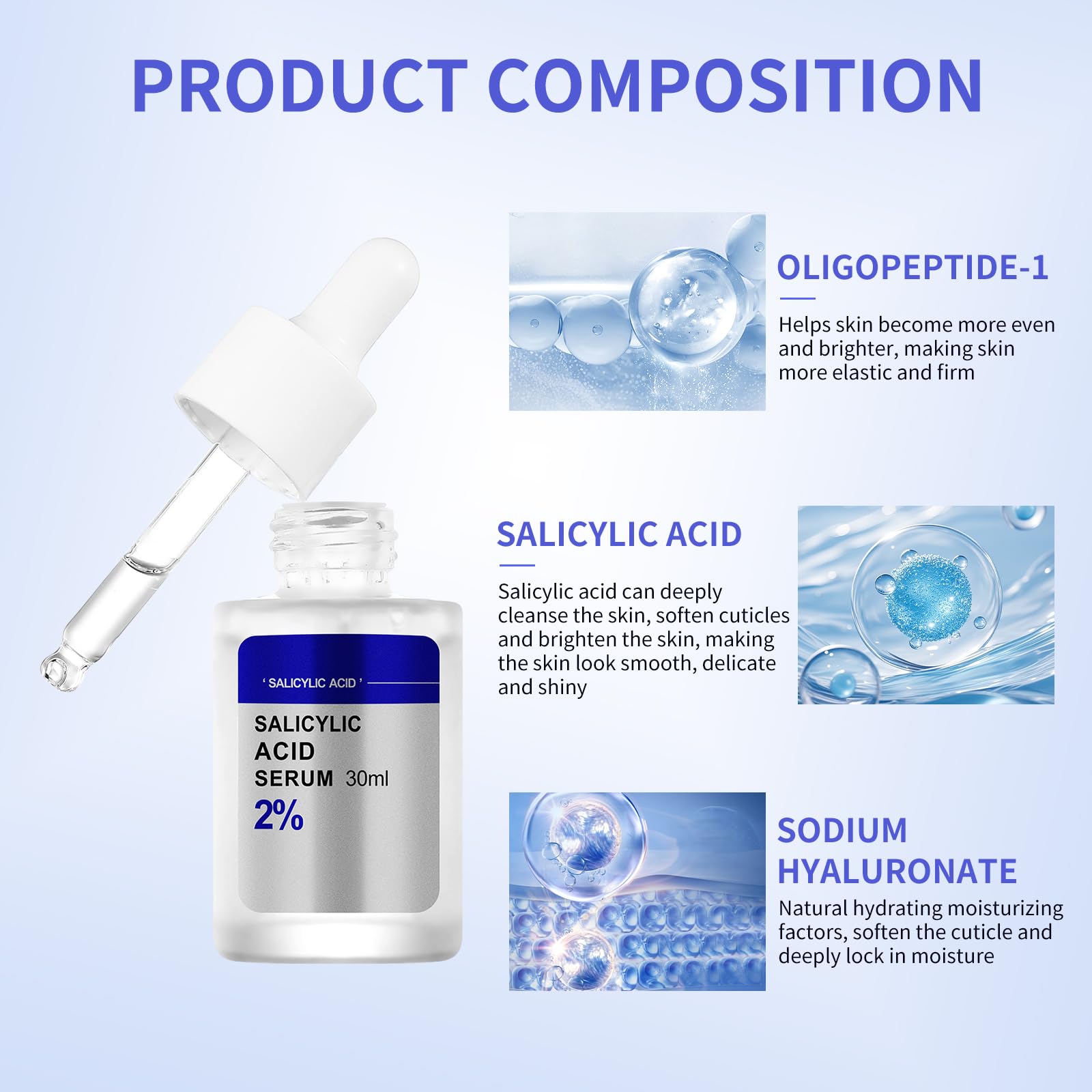Salicylic Acid Acne Treatment for Face, Salicylic Acid Face Serum Solution Spot Treatment Pore Minimizer Anti Acne Products for Adults and Teens Cystic Hormonal Severe for Women Men Pimpel Breakout