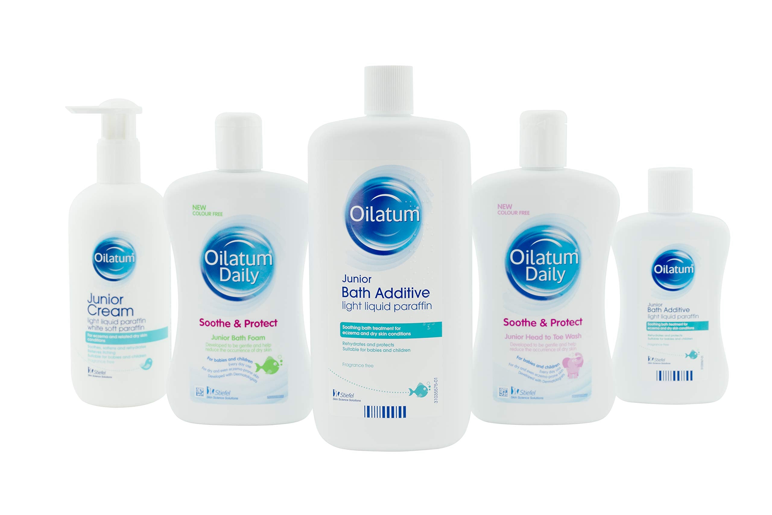 Oilatum Junior Bath Additive for Eczema and Dry Skin Conditions (Light Liquid Paraffin), Read the Label, 300 ml