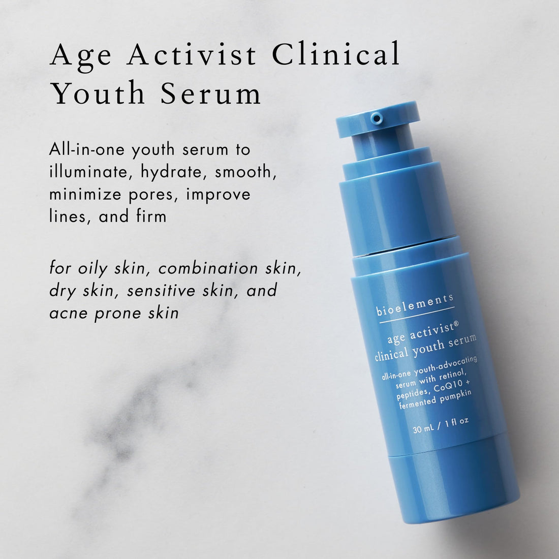 BioElements Age Activist Clinical Youth Serum 1 oz