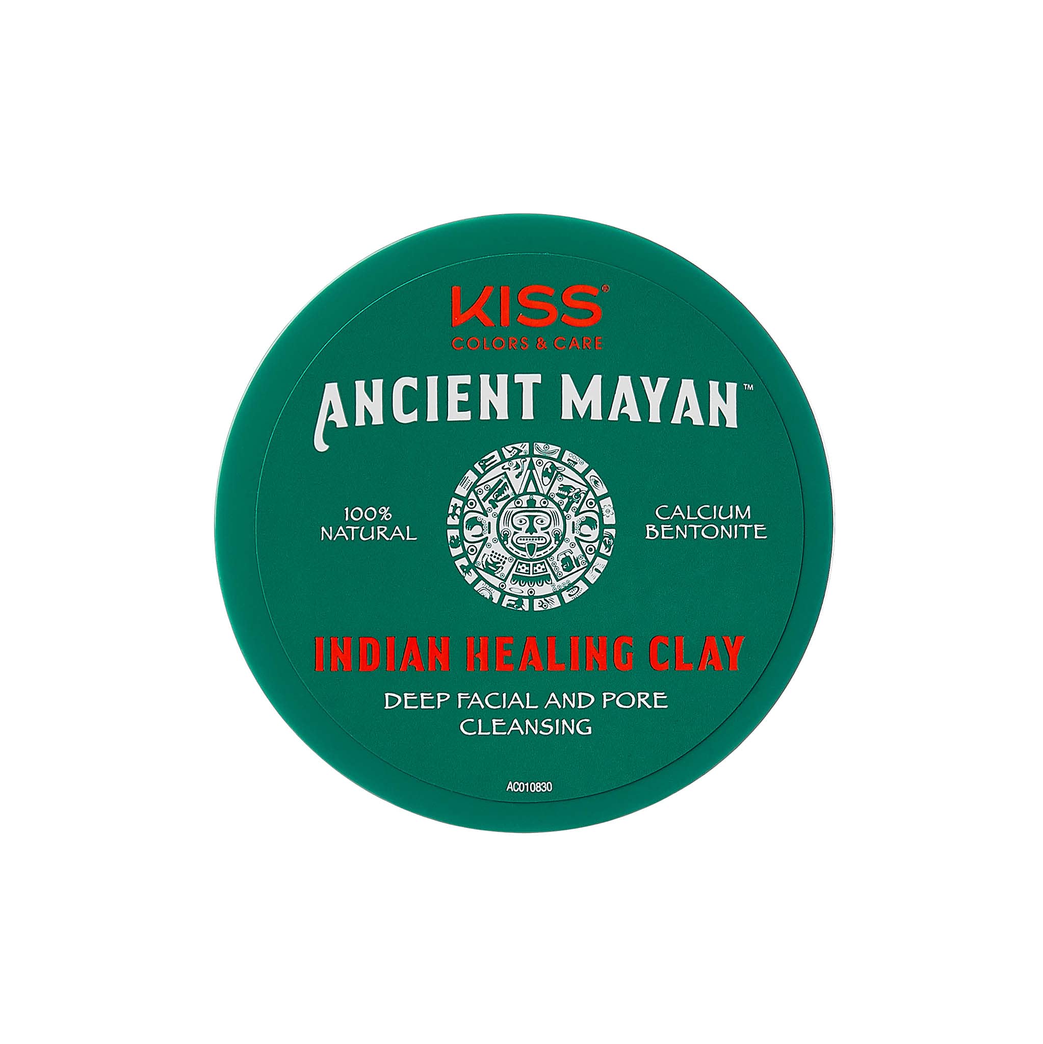 Red by Kiss Ancient Mayan Indian Healing Clay, 100% Natural, For Deep Facial and Pore Cleansing, Deep Hair Conditioning (8 oz.)