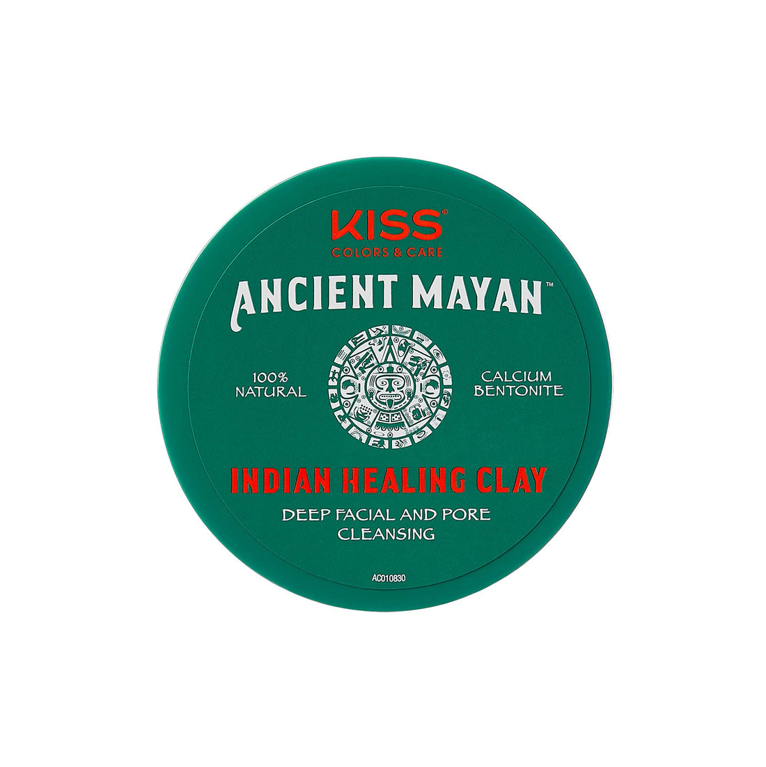 Red by Kiss Ancient Mayan Indian Healing Clay, 100% Natural, For Deep Facial and Pore Cleansing, Deep Hair Conditioning (8 oz.)