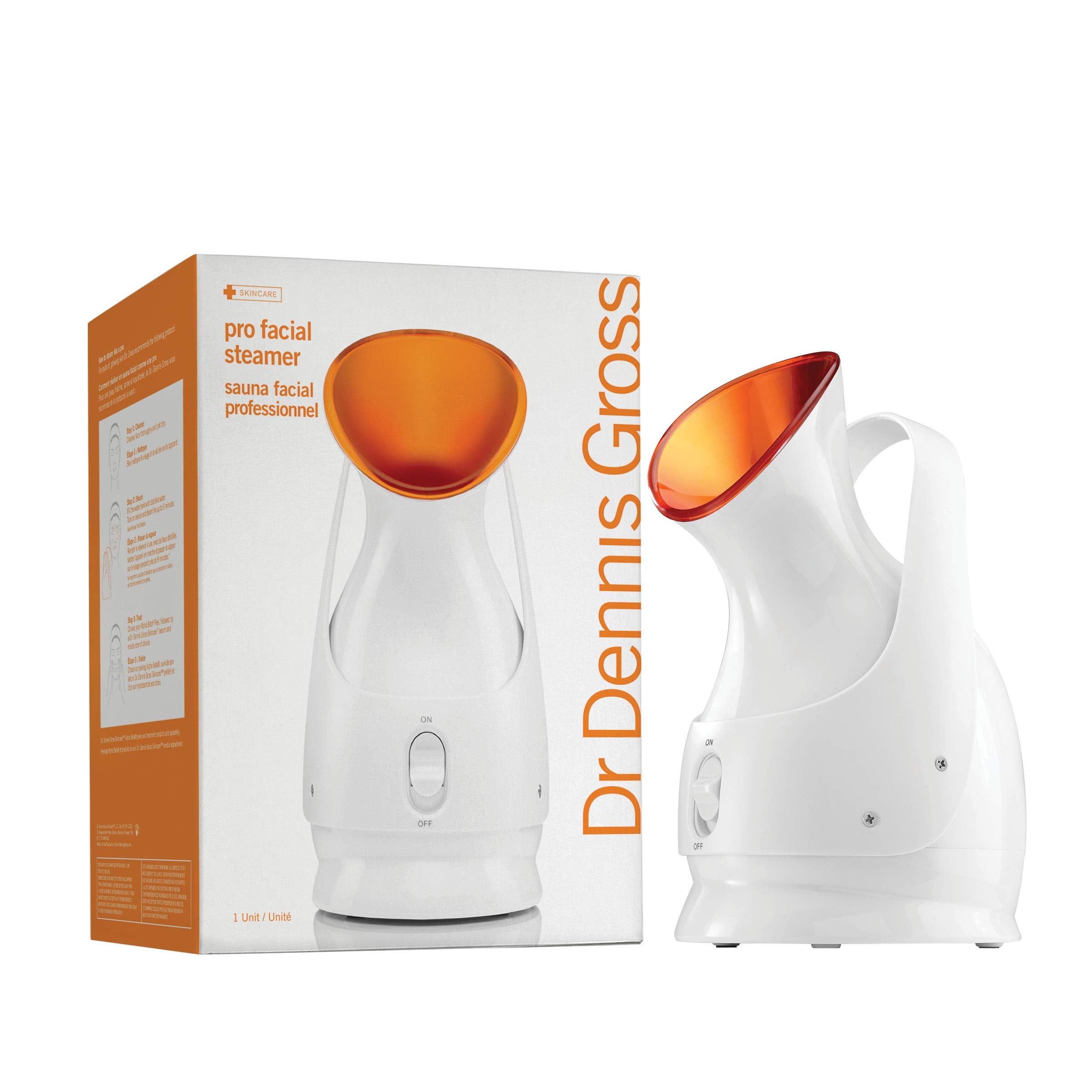 Dr. Dennis Gross Pro Facial Steamer for Facial Deep Cleaning: Infuse Skin with Hydration, Clarify Complexion, and Detox Skin