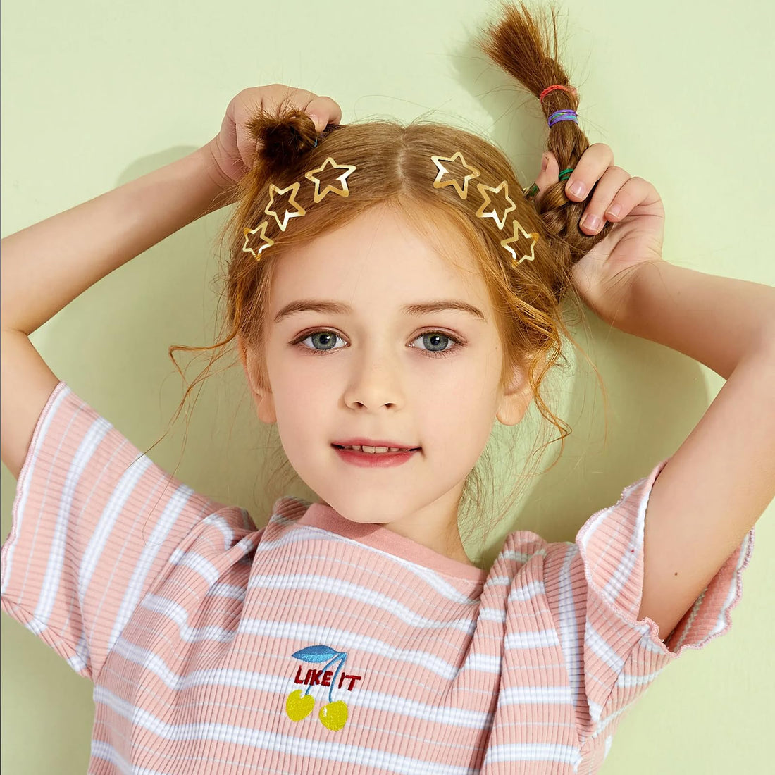 Star Hair Clips 2000s Y2K Snap Hair Barrettes Non Slip Star Hair Accessories Gold Metal Hair Clips for Girls Women -15 PCS 1.57