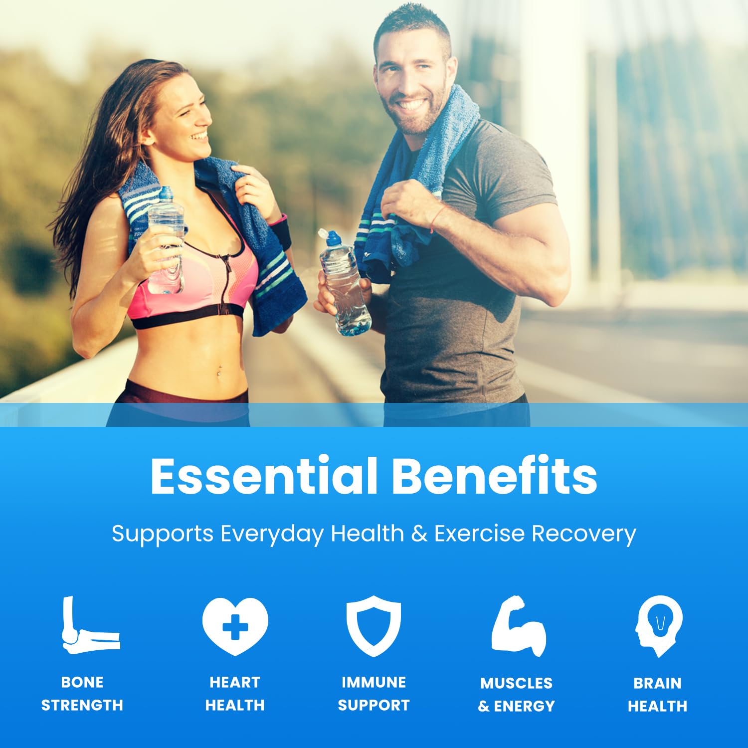 NutraChamps Magnesium Zinc & Vitamin D3 Supplement - Most Bioavailable Forms; Magnesium Glycinate, Malate, Citrate - Bone, Muscle & Heart Health, Immune Support - 120 Vegan Capsules