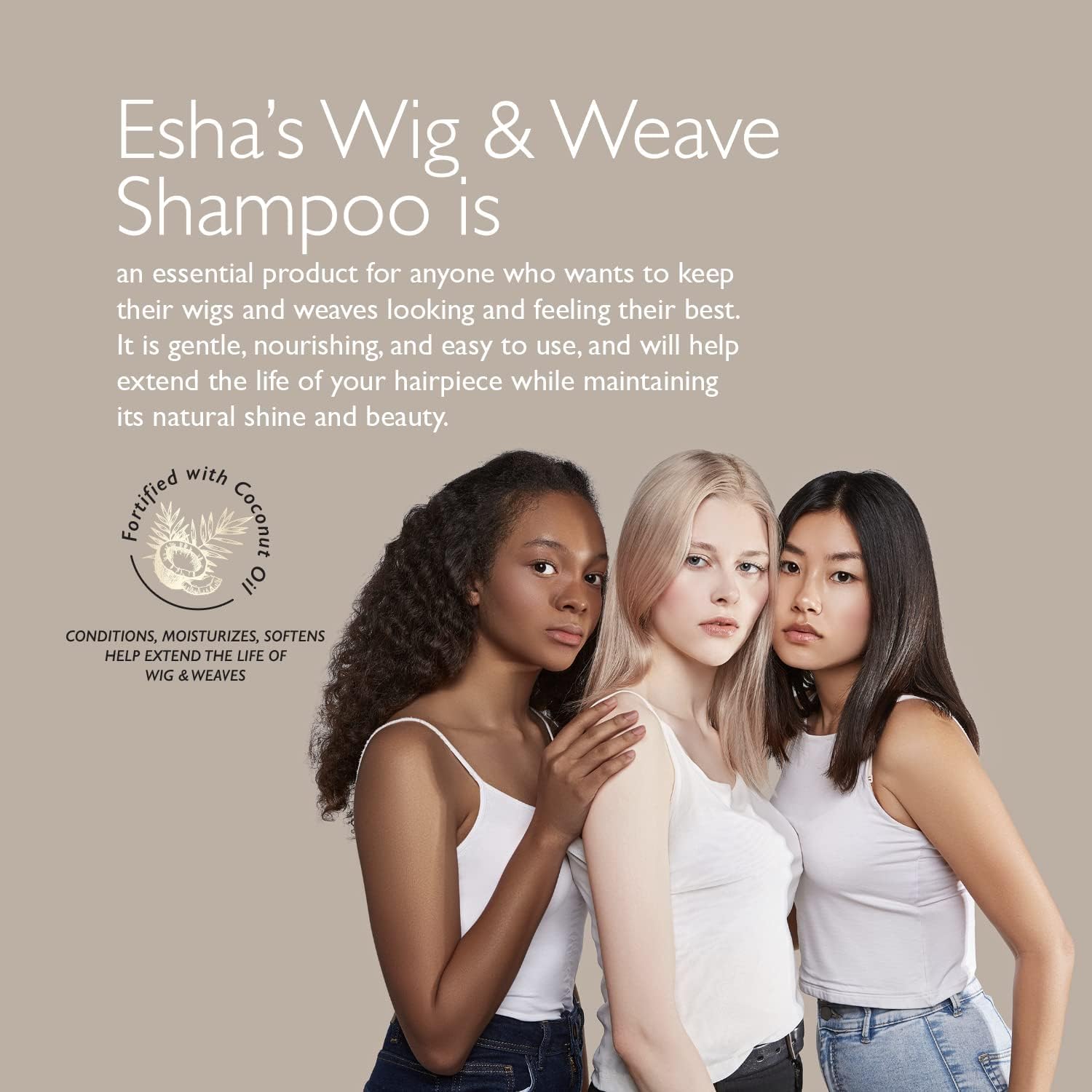 Esha Wig & Weave Revitalizing Shampoo | Restores & Renews | For Human & Synthetic Hair - (12 Oz.) (Small, 4, Fl Oz)