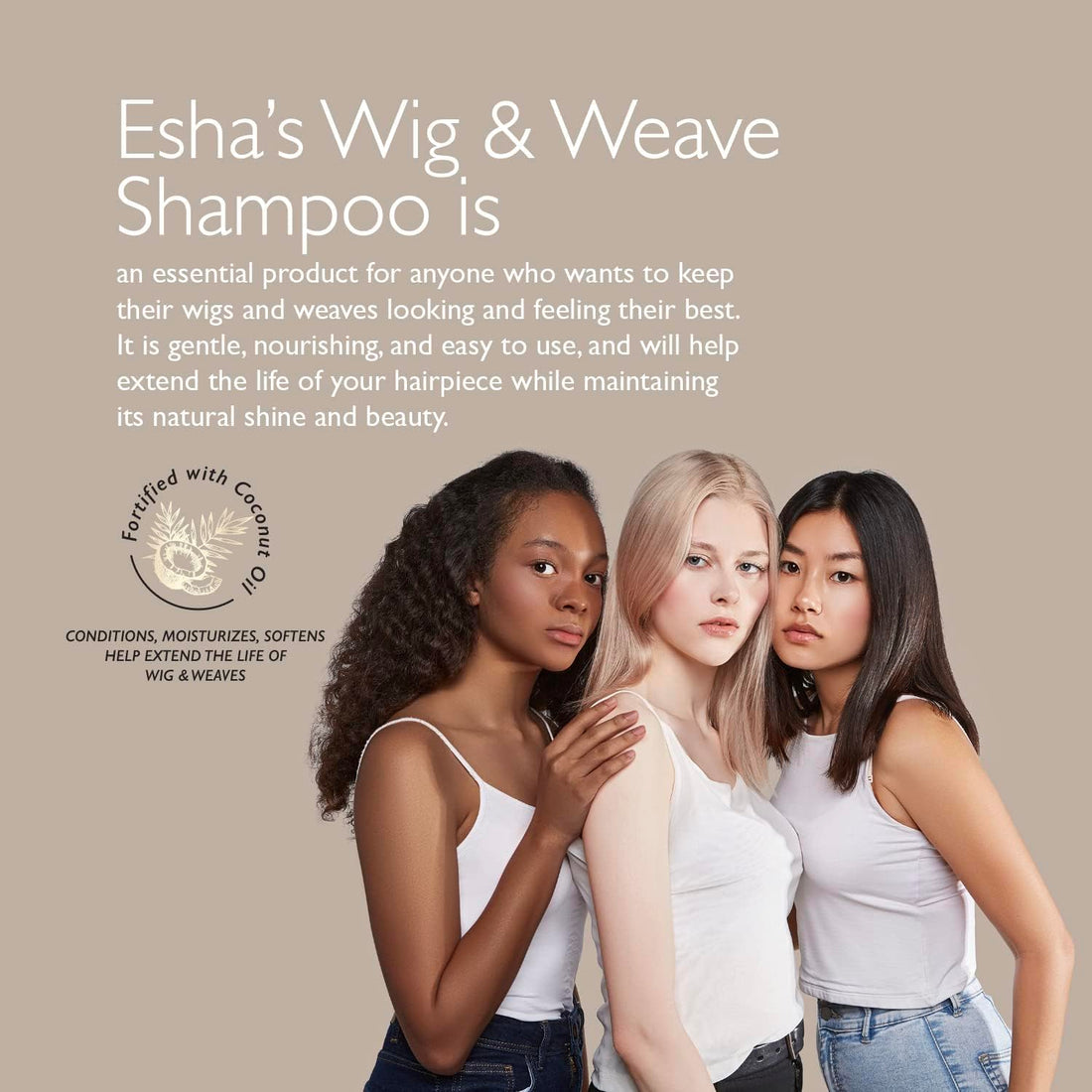 Esha Wig & Weave Revitalizing Shampoo | Restores & Renews | For Human & Synthetic Hair - (12 Oz.) (Small, 4, Fl Oz)