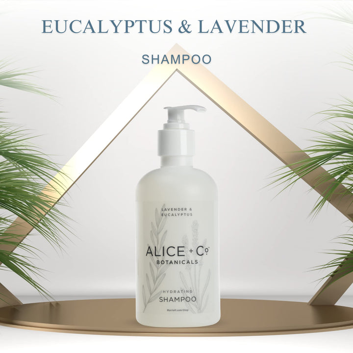 Alice + Co. Shampoo - Fairfield by Marriott - TownePlace - SpringHill - Hotel Bath Amenities - Lavender & Eucalyptus - 8.5oz Shampoo