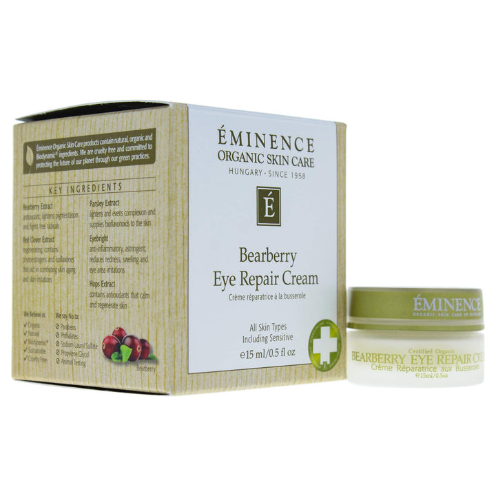 Eminence Organic Skincare Bearberry Eye Repair Cream, 0.5 Ounce
