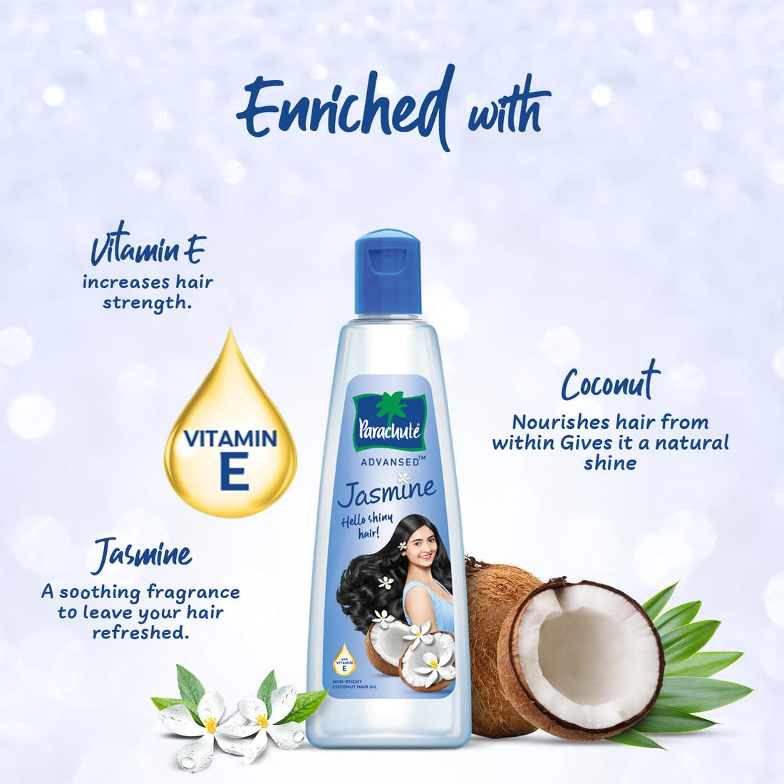 Parachute Advansed Jasmine Coconut Hair Oil, 190 ml